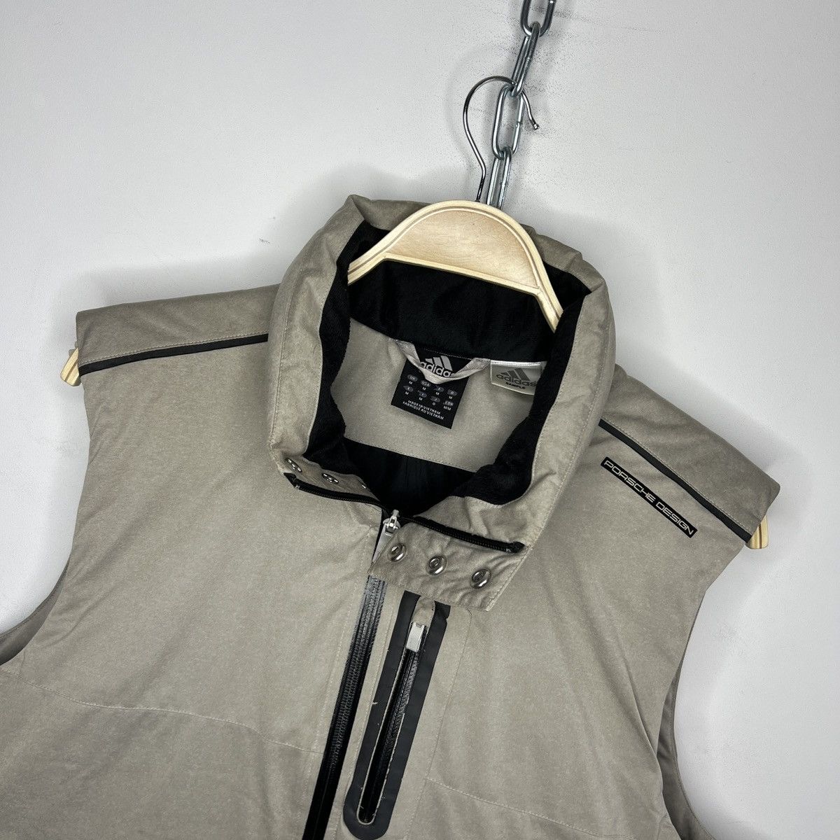 Adidas × Porsche Design Porsche Design Adidas P5000 Grey Puffer Down Vest Jacket Size US M / EU 48-50 / 2 - 4 Thumbnail
