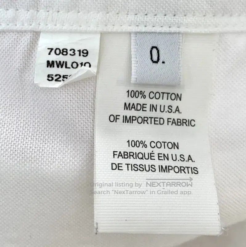 Thom Browne Thom Browne White Cotton Men's Shirt . Size US XS / EU 42 / 0 - 7 Thumbnail