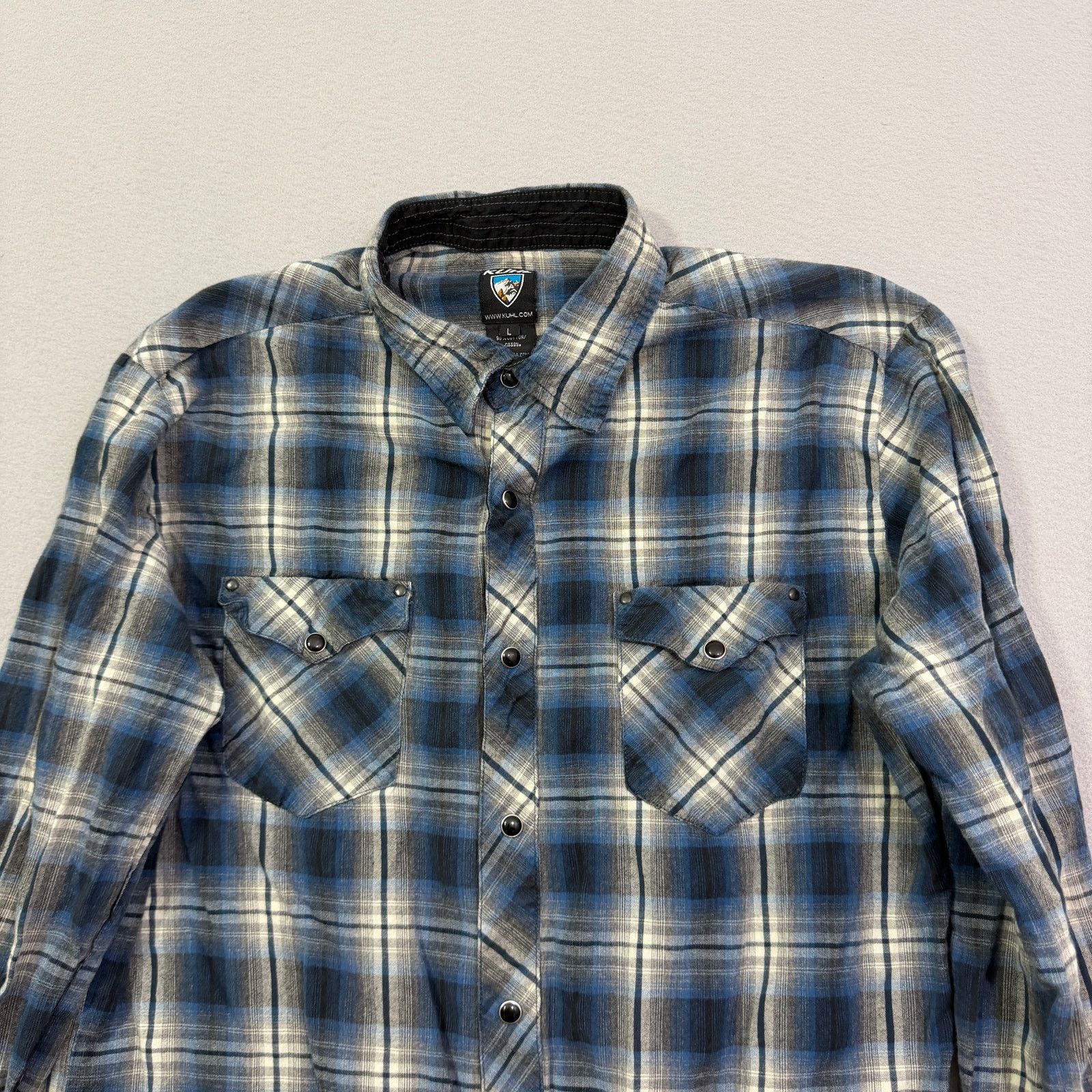 Kuhl Kuhl Pearl Snap Button Up Shirt Men's Large Plaid Flannel Size US L / EU 52-54 / 3 - 2 Thumbnail