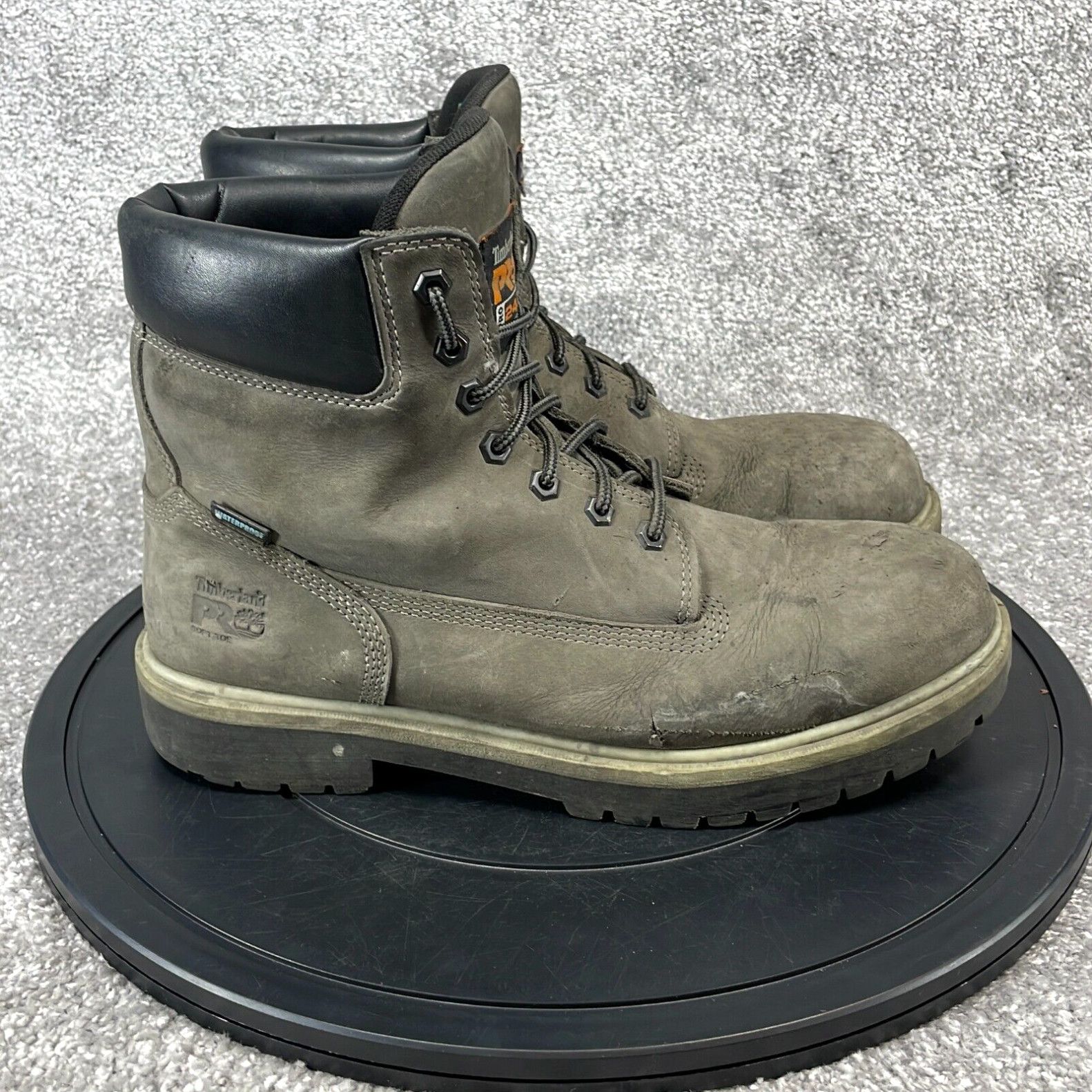 image of Timberland Pro Boots Men's Size 11 M Direct Attach Soft Toe Ankle Work Gray in White