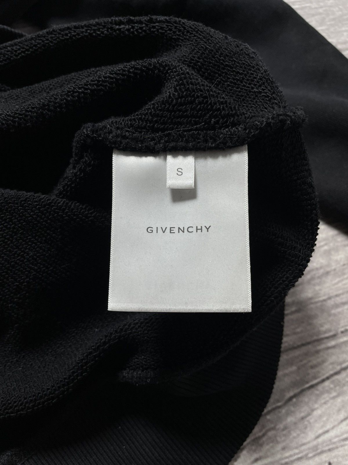 Givenchy Givenchy College Slim Fit Crewneck Black Sweatshirt Size US S / EU 44-46 / 1 - 8 Thumbnail