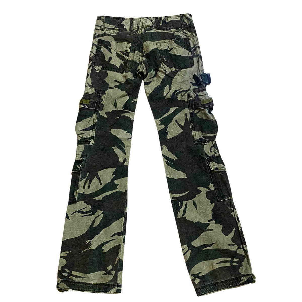 Vintage Vintage Pors ZA Camo Cargo Pants Size 27" / US 4 / IT 40 - 2 Thumbnail