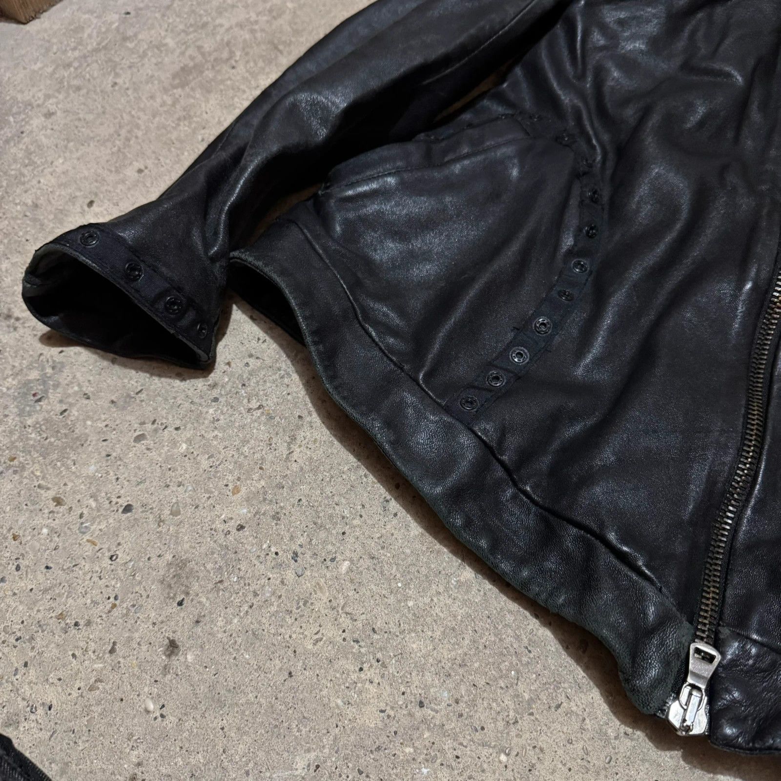 Masnada Masnada asymmetrical zip leather jacket Size S / US 4 / IT 40 - 15 Thumbnail
