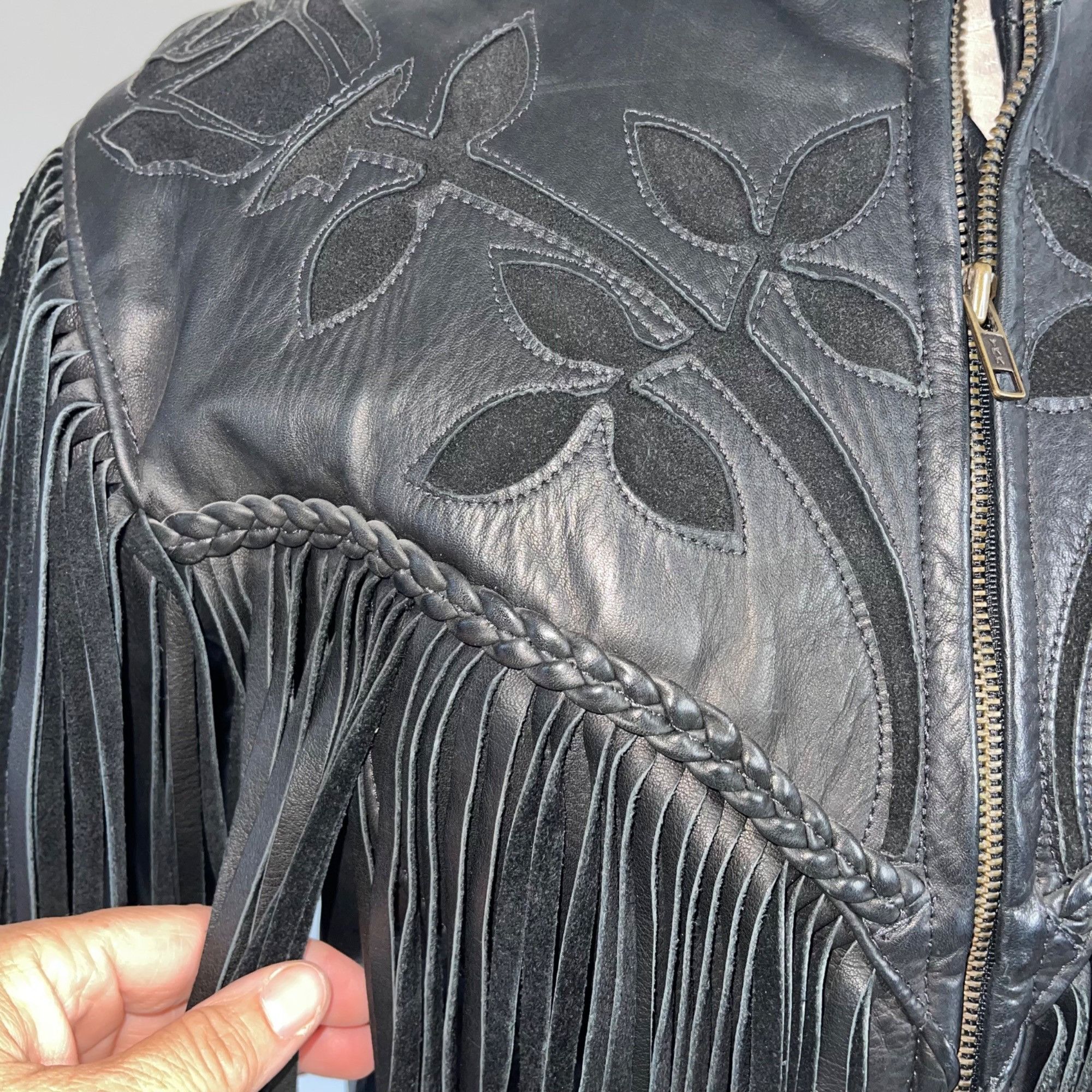 Vintage Classic Leather Riverside Vintage Womens Jacket Size L / US 10 / IT 46 - 4 Thumbnail