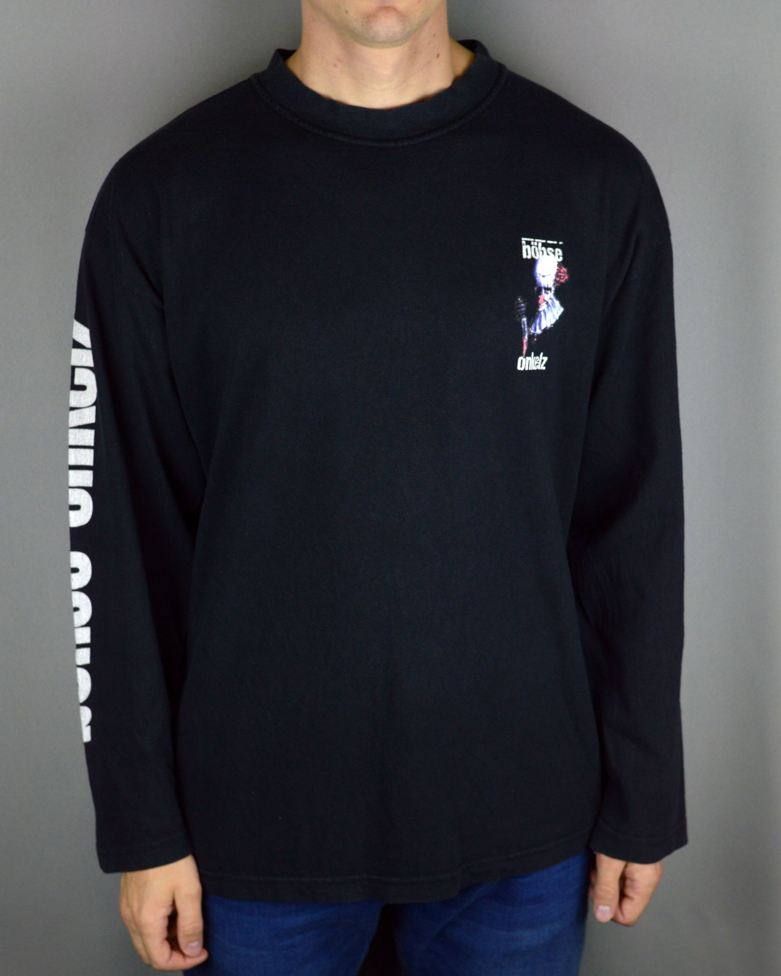 Vintage Vintage Bohse Onkelz 90s long sleeve t shirt Size US L / EU 52-54 / 3 - 1 Thumbnail