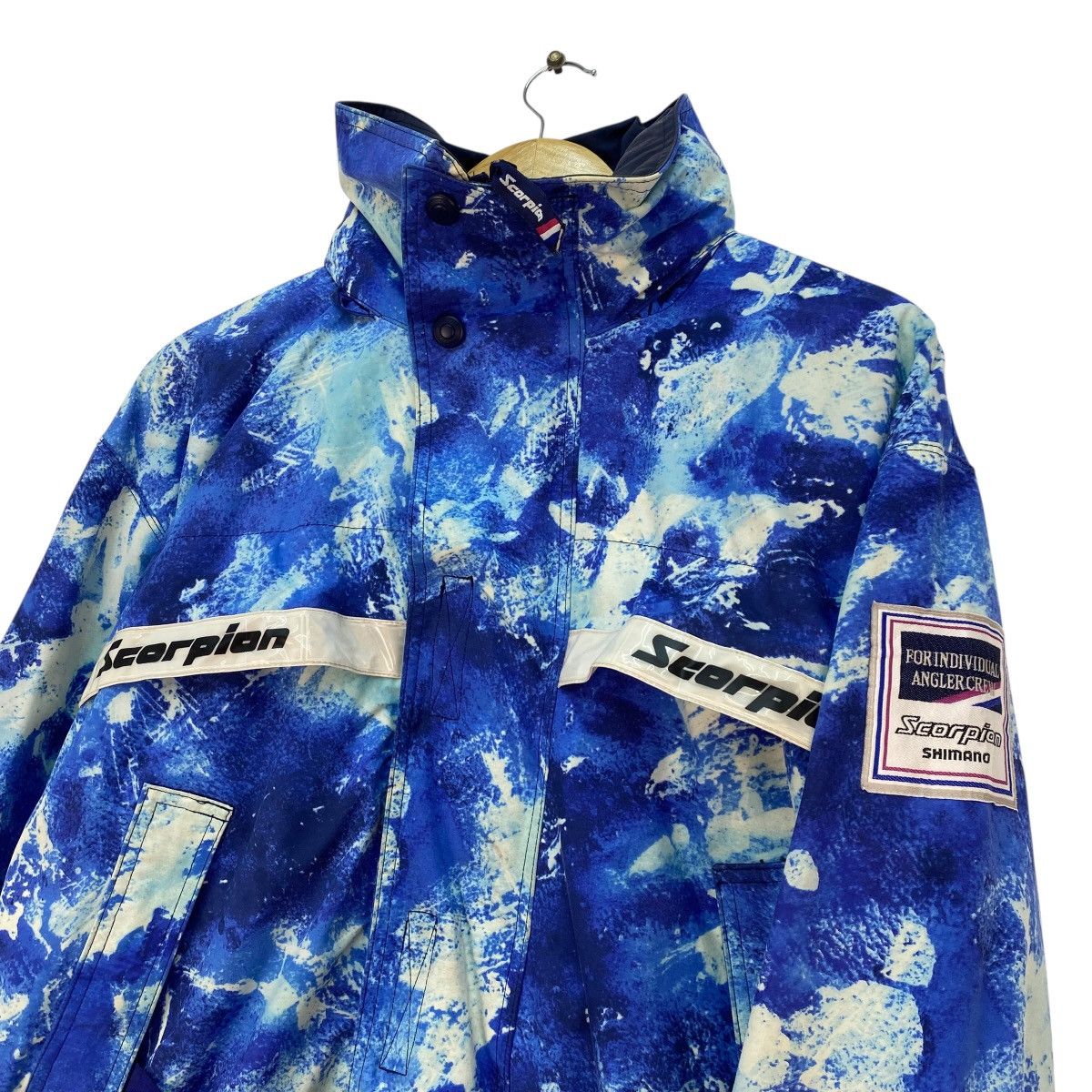Phenix 💥 vintage blue and white tie-dye Scorpion Shimano skiwear Size US M / EU 48-50 / 2 - 4 Thumbnail
