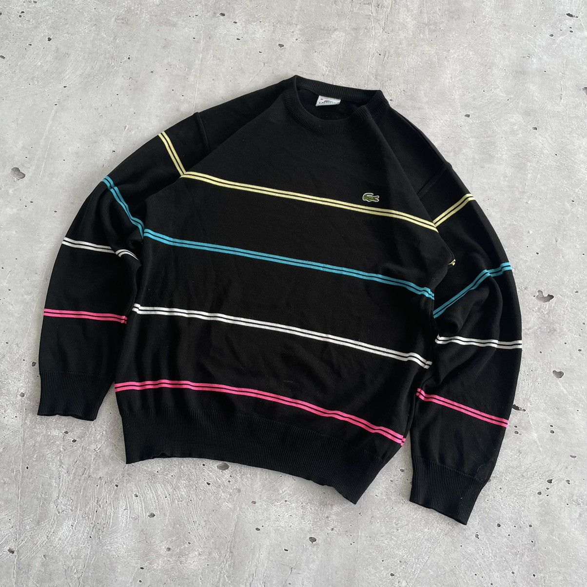 Lacoste × Vintage Vintage 90s Lacoste Knit Sweater Sz M Size US M / EU 48-50 / 2 - 2 Thumbnail