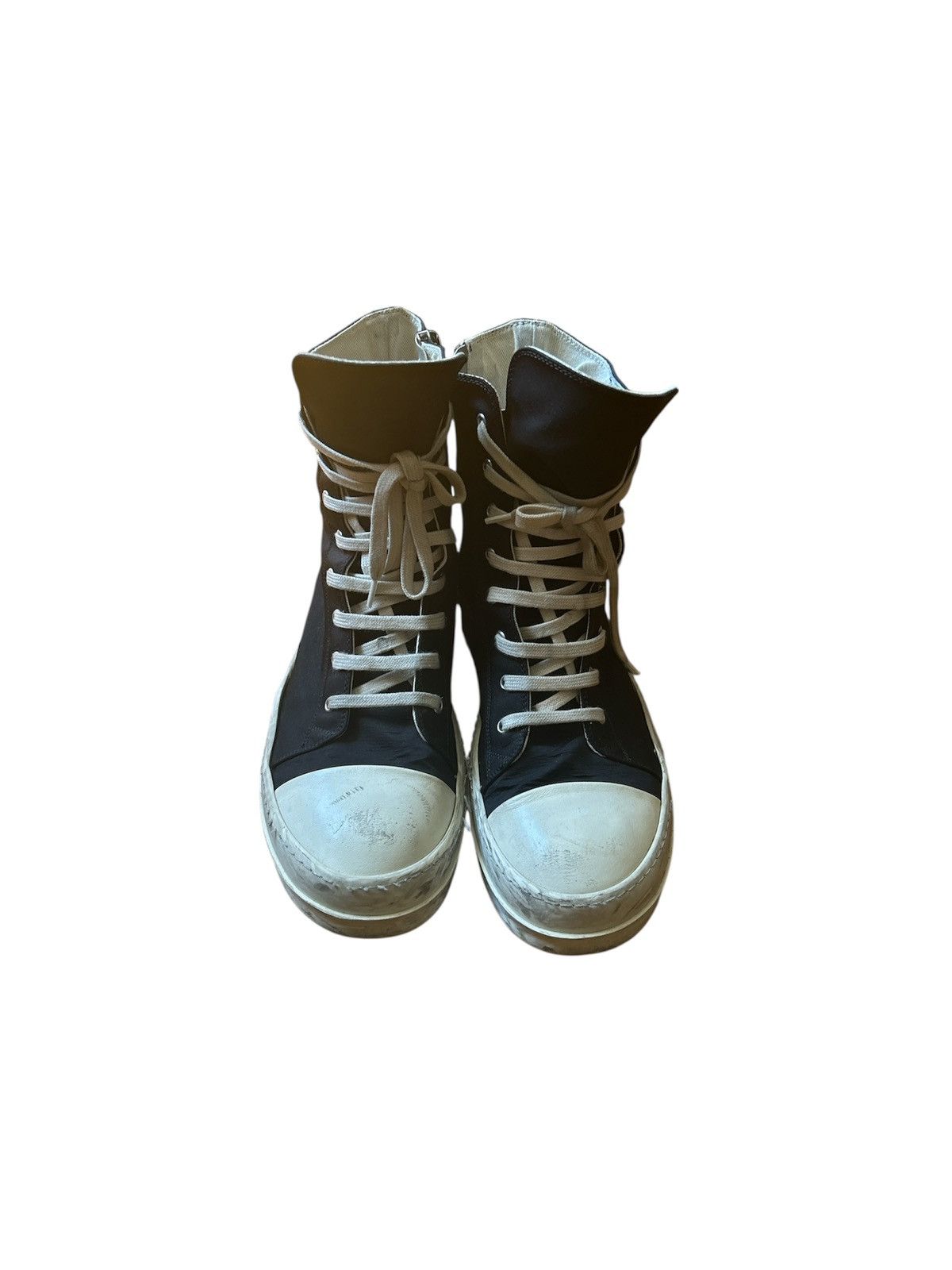 Rick Owens DRKSHDW Hi-Top Ramones Size US 12 / EU 45 - 1 Thumbnail