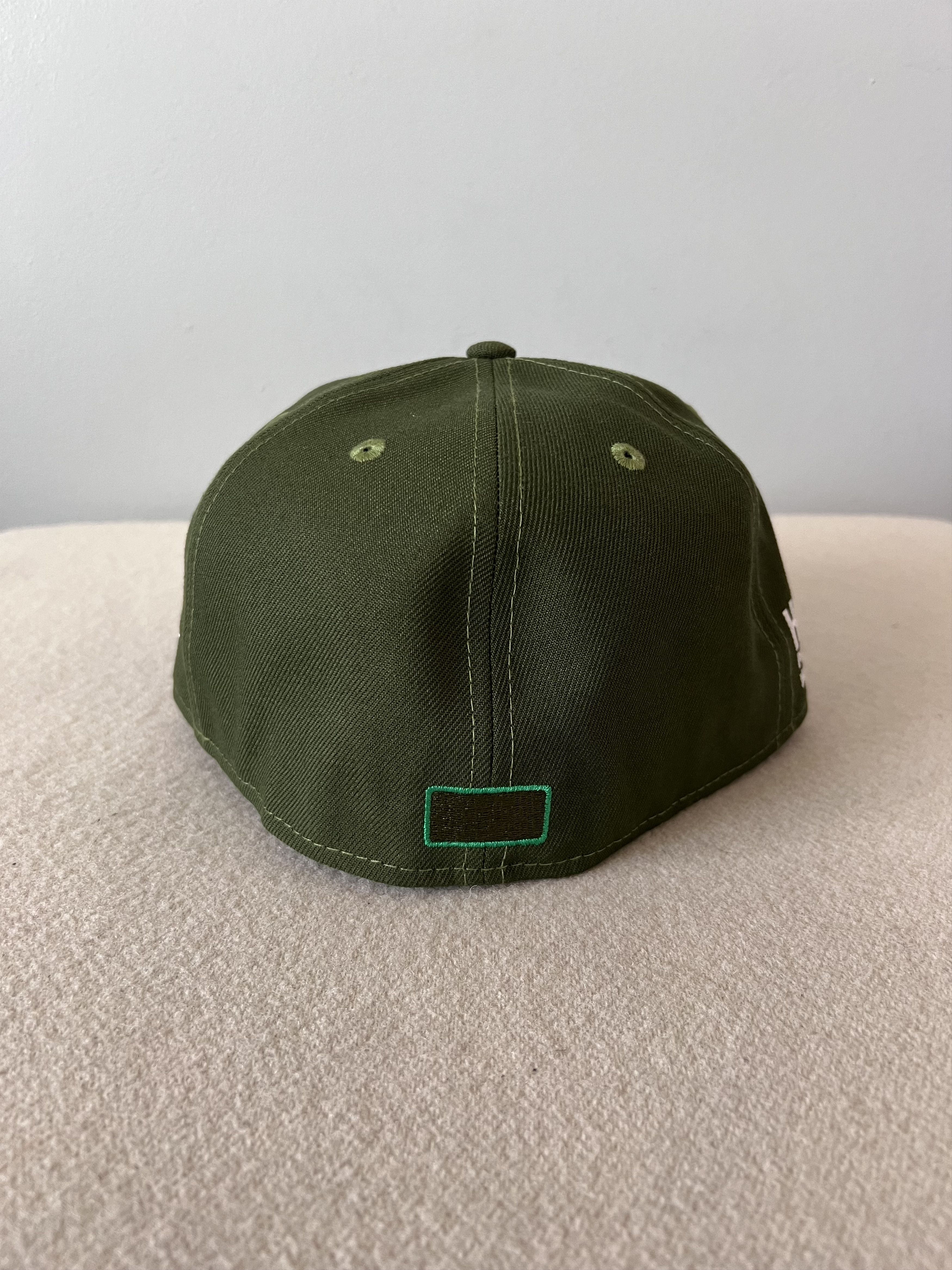 HIDDEN × New Era 7 1/2 Hidden NY New Era H Logo 59FIFTY Fitted Hat in Green Size ONE SIZE - 4 Thumbnail