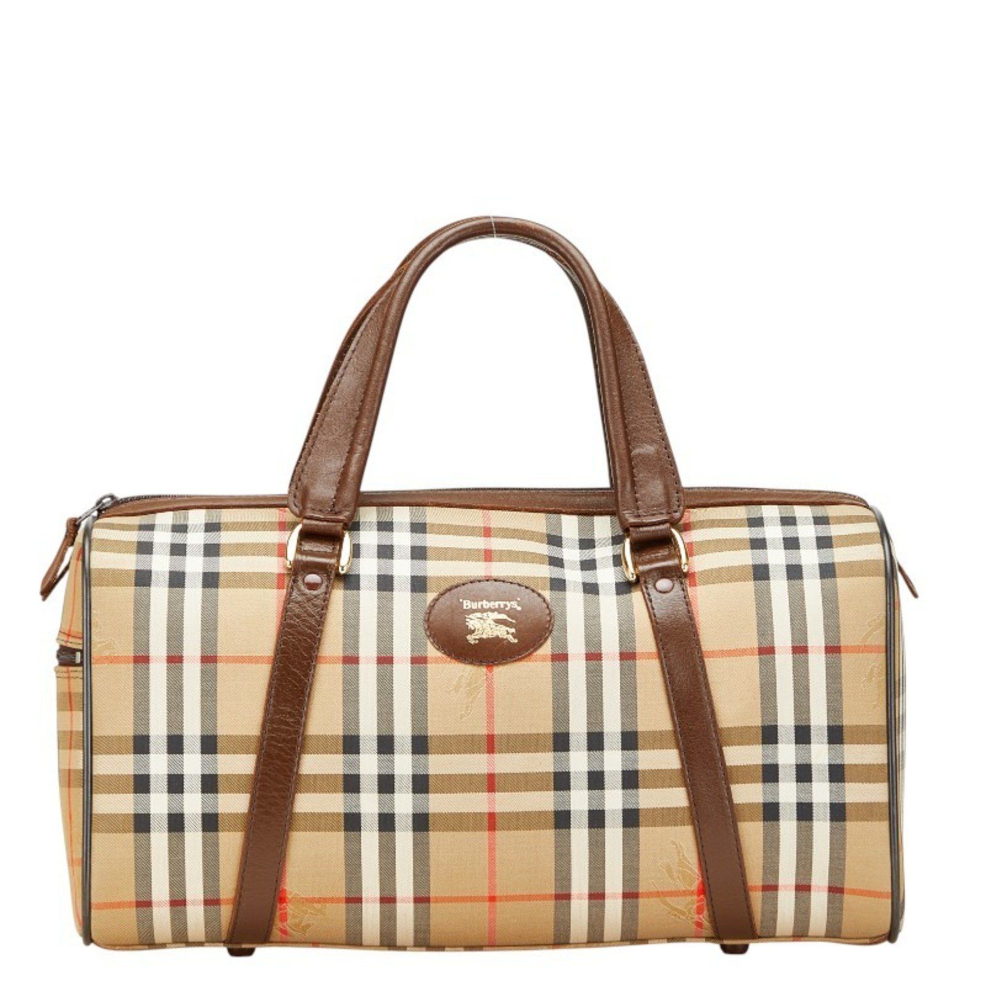 Burberry Beige Burberry Nova Check Boston Bag Burberry Nova Check