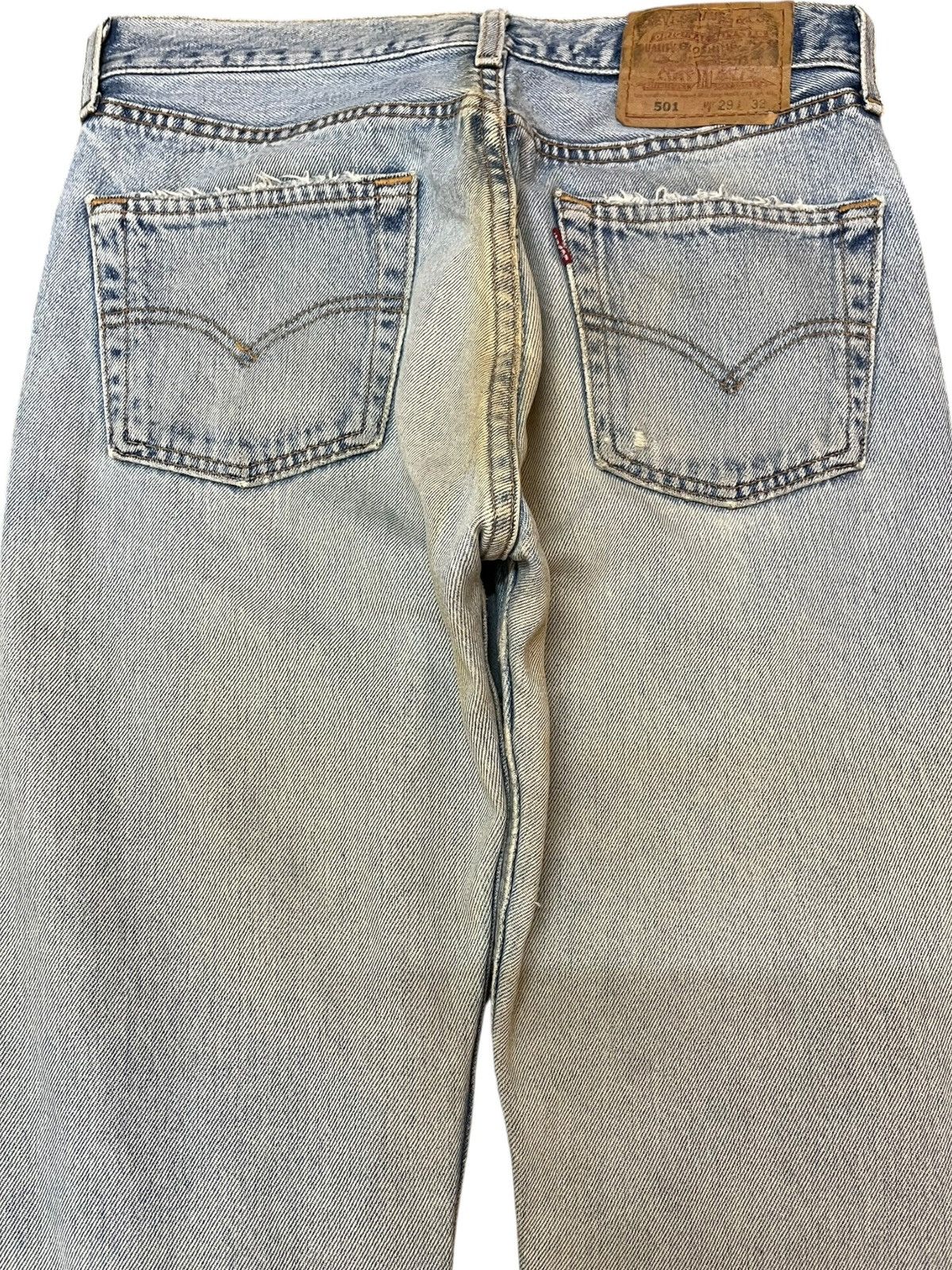 Levi's Vintage Clothing Vintage Levi’s 501 Faded Ripped Distressed Denim Size US 29 - 6 Thumbnail