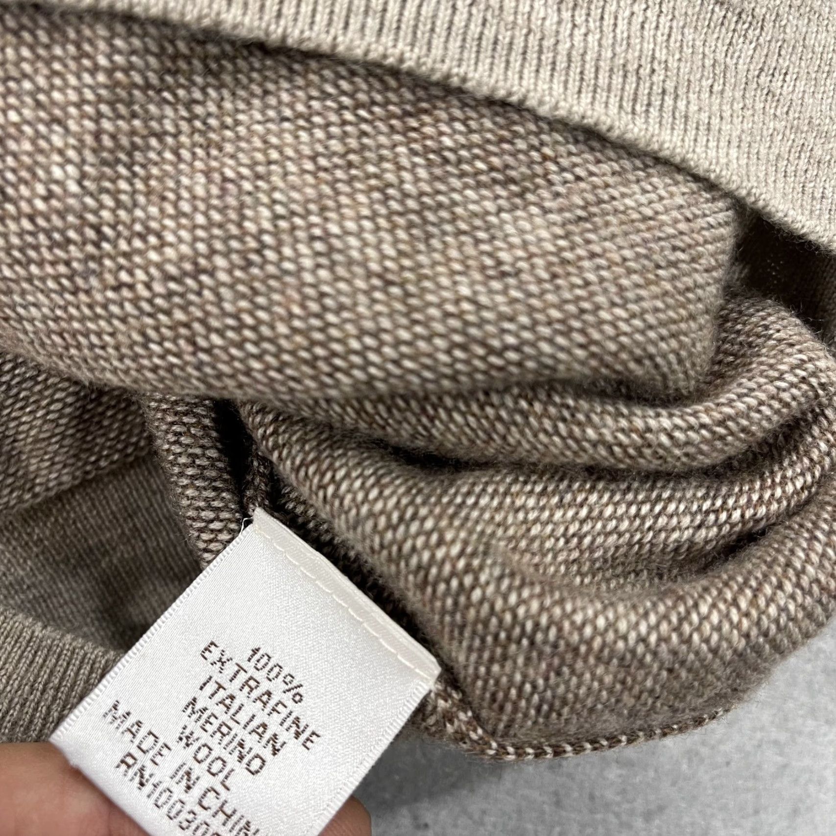 Peter Millar Peter Millar Sweater Mens XL Brown Crewneck 100% Merino Wool Elbow Patch Knit Pullover Classic Golf Style Size US XL / EU 56 / 4 - 5 Thumbnail