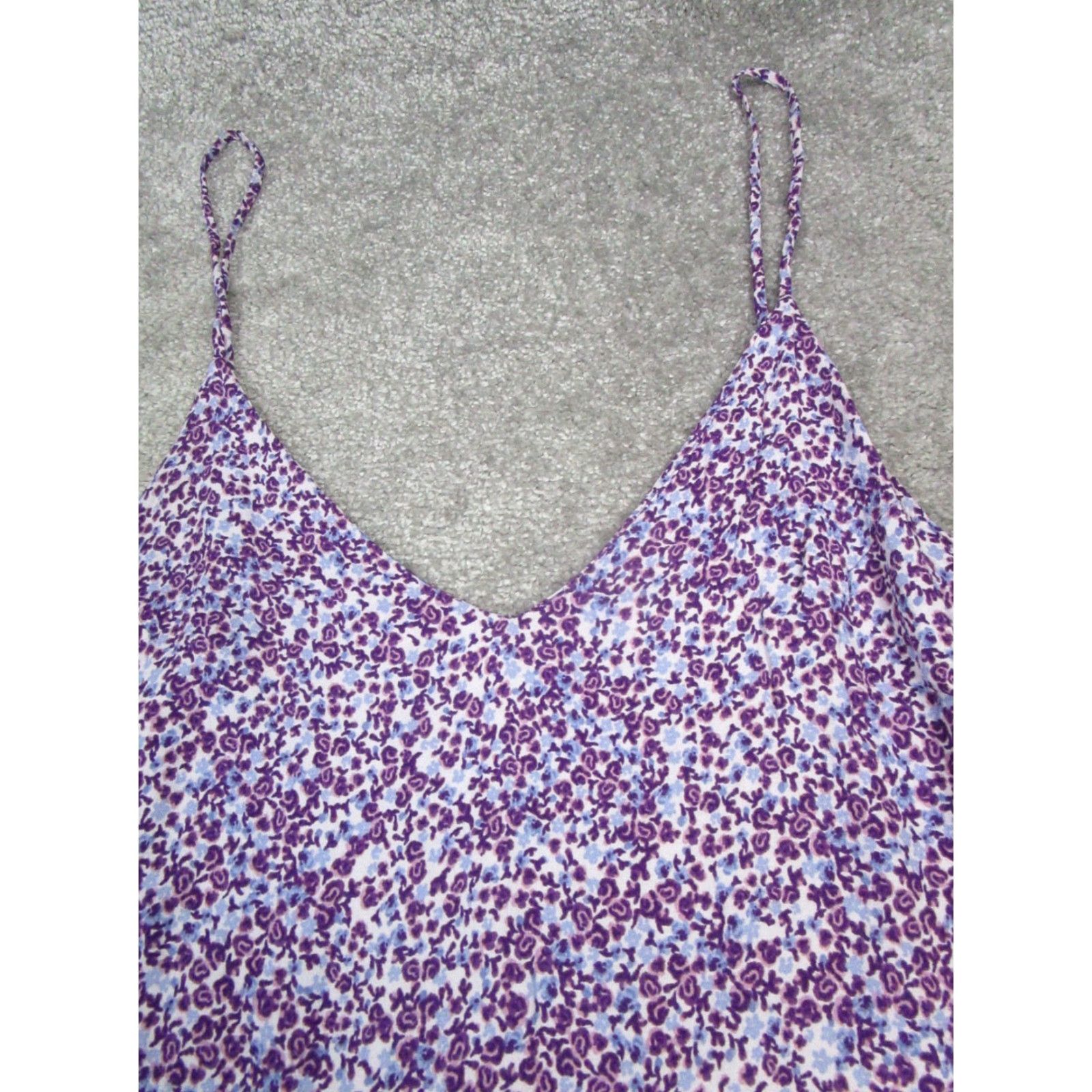 Reformation VINTAGE Reformation Tank Top Womens Medium Purple Floral Sleeveless Casual Summer Spring Women Size M / US 6-8 / IT 42-44 - 2 Thumbnail