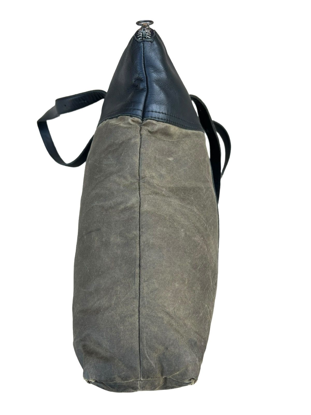 Billykirk Vintage Billykirk Handmade Distress Waxed Canvas Leather Bag Size ONE SIZE - 4 Thumbnail