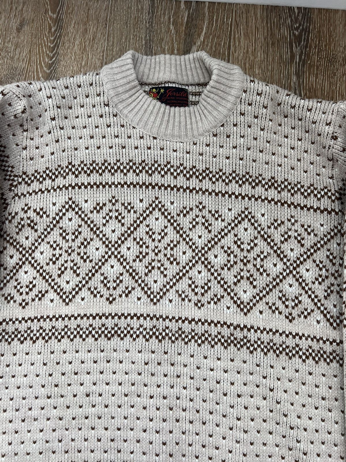 Vintage Vintage jersild knitwear pattern sweater Size US L / EU 52-54 / 3 - 3 Thumbnail