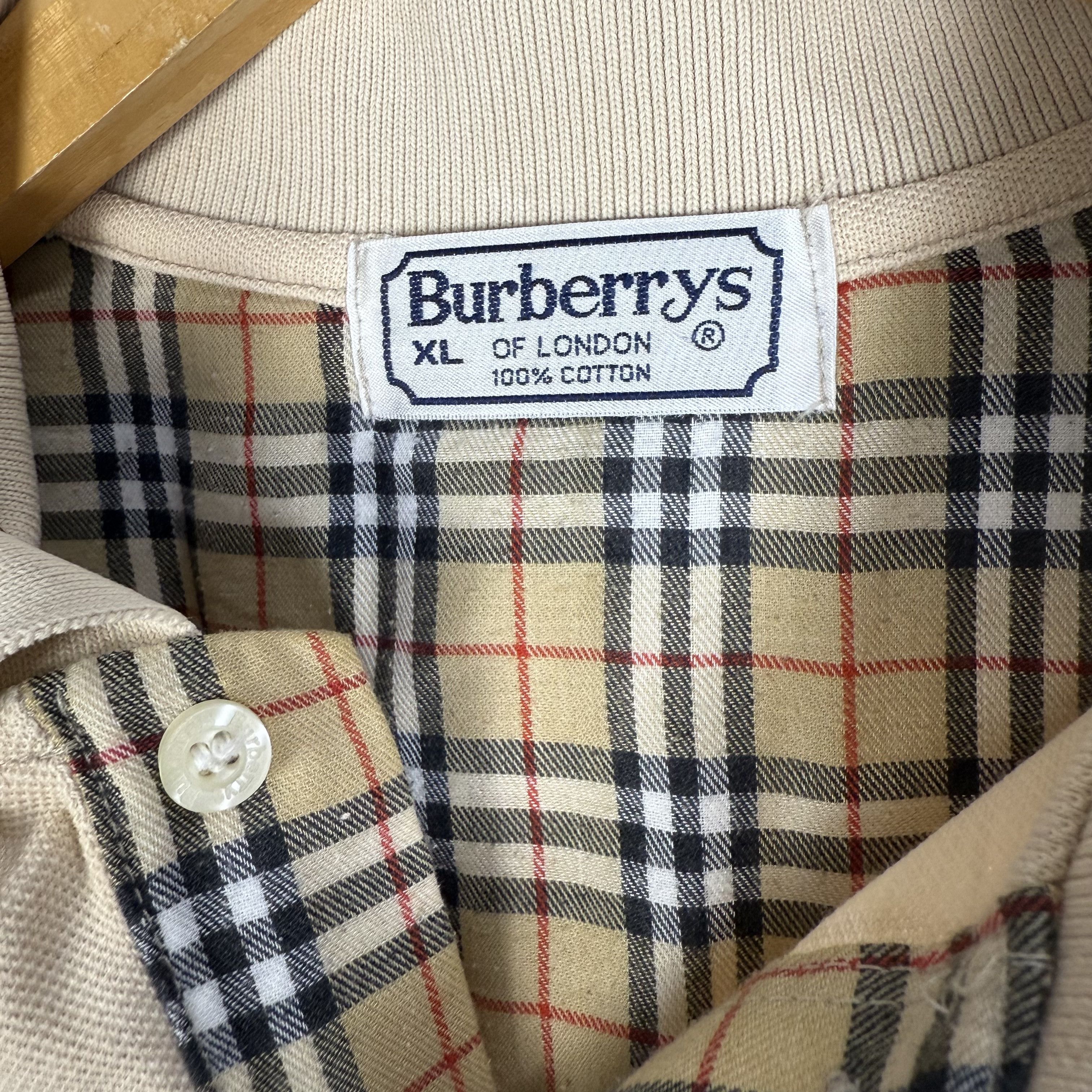 Burberry Vintage Burberry Polo Shirt Size US XL / EU 56 / 4 - 4 Thumbnail