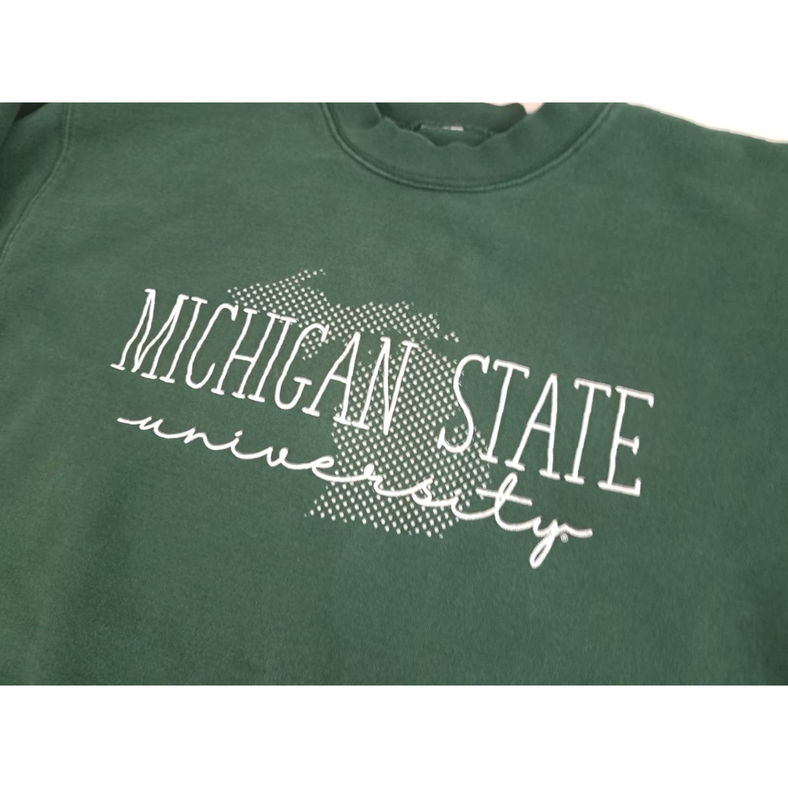 Vintage VINTAGE Michigan State Spartans Sweatshirt Woman S Green Crew Neck Pullover Activewear Womens Basketball Logo Size S / US 4 / IT 40 - 4 Thumbnail