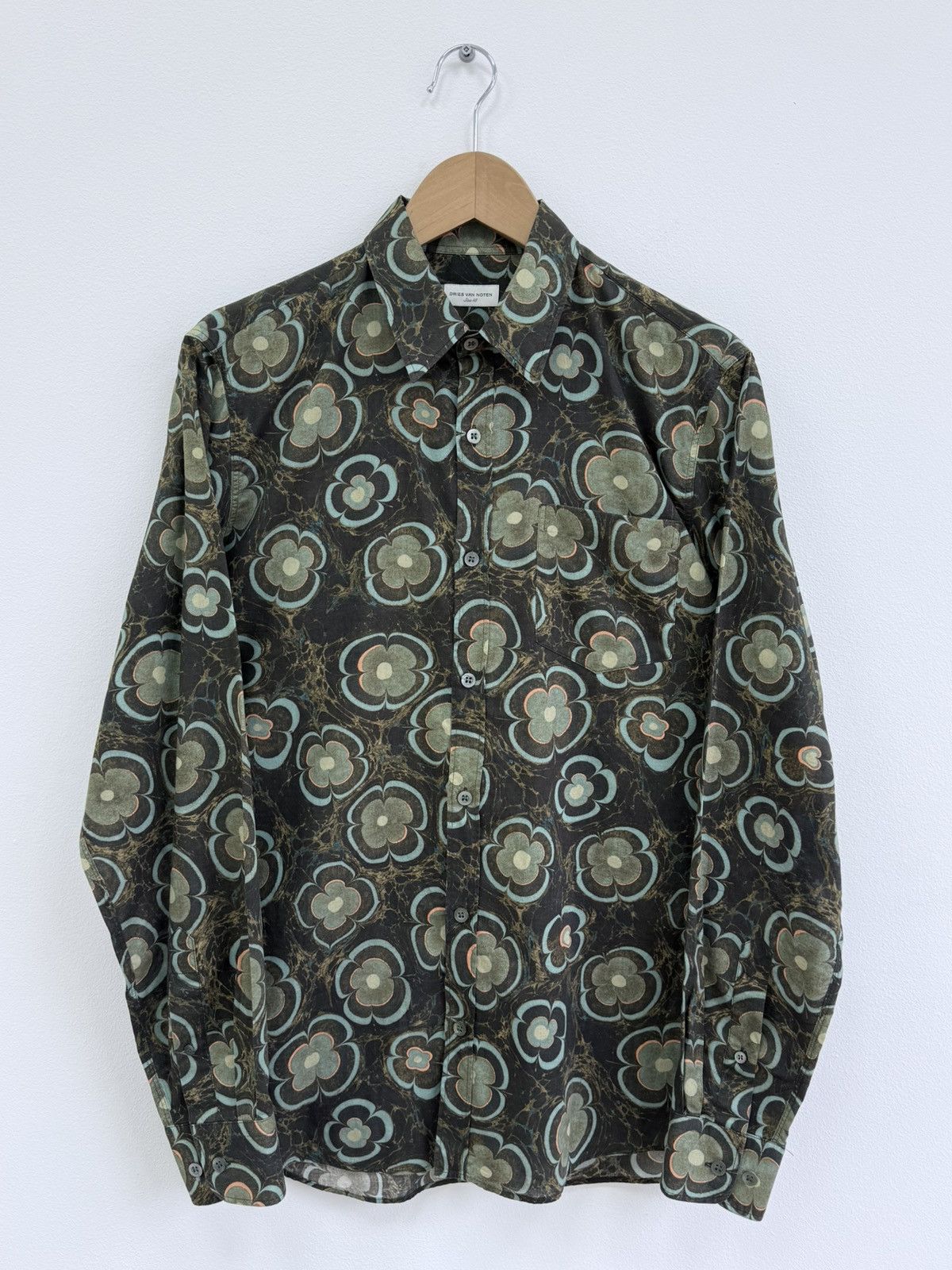 Dries Van Noten Dries Van Noten Floral Print Button Up Shirt Size US M / EU 48-50 / 2 - 1 Thumbnail