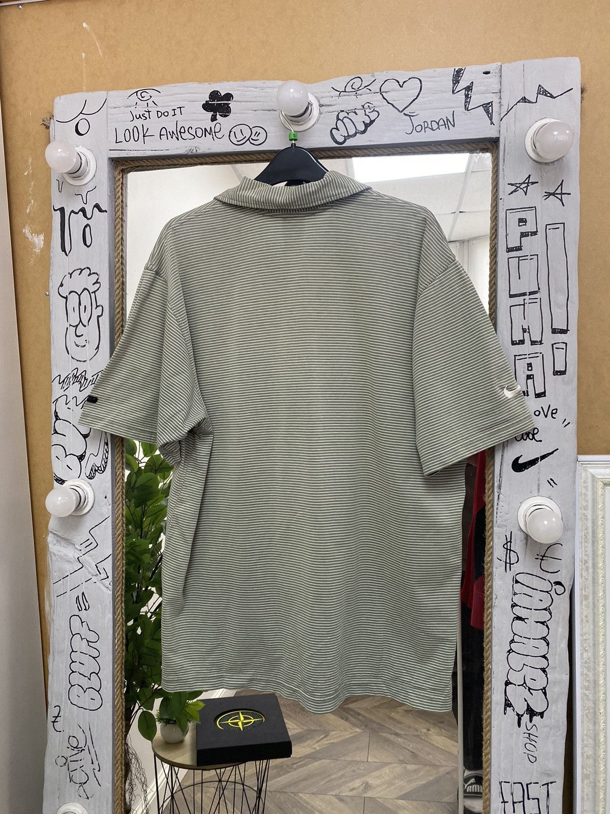 Nike × Vintage Vintage 90s Nike Court Tennis Agassi Stripes Polo Shirt Size US M / EU 48-50 / 2 - 13 Thumbnail