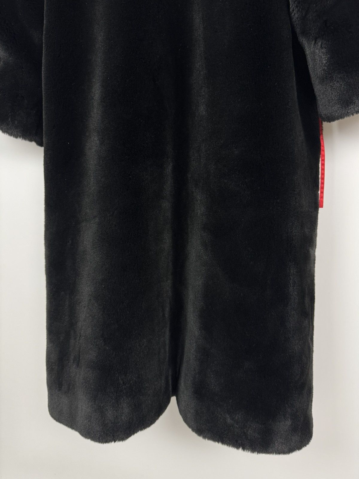 Sonia Rykiel Sonia Rykiel Paris Faux-Fur Maxi Length Black Overcoat Size ONE SIZE - 18 Thumbnail