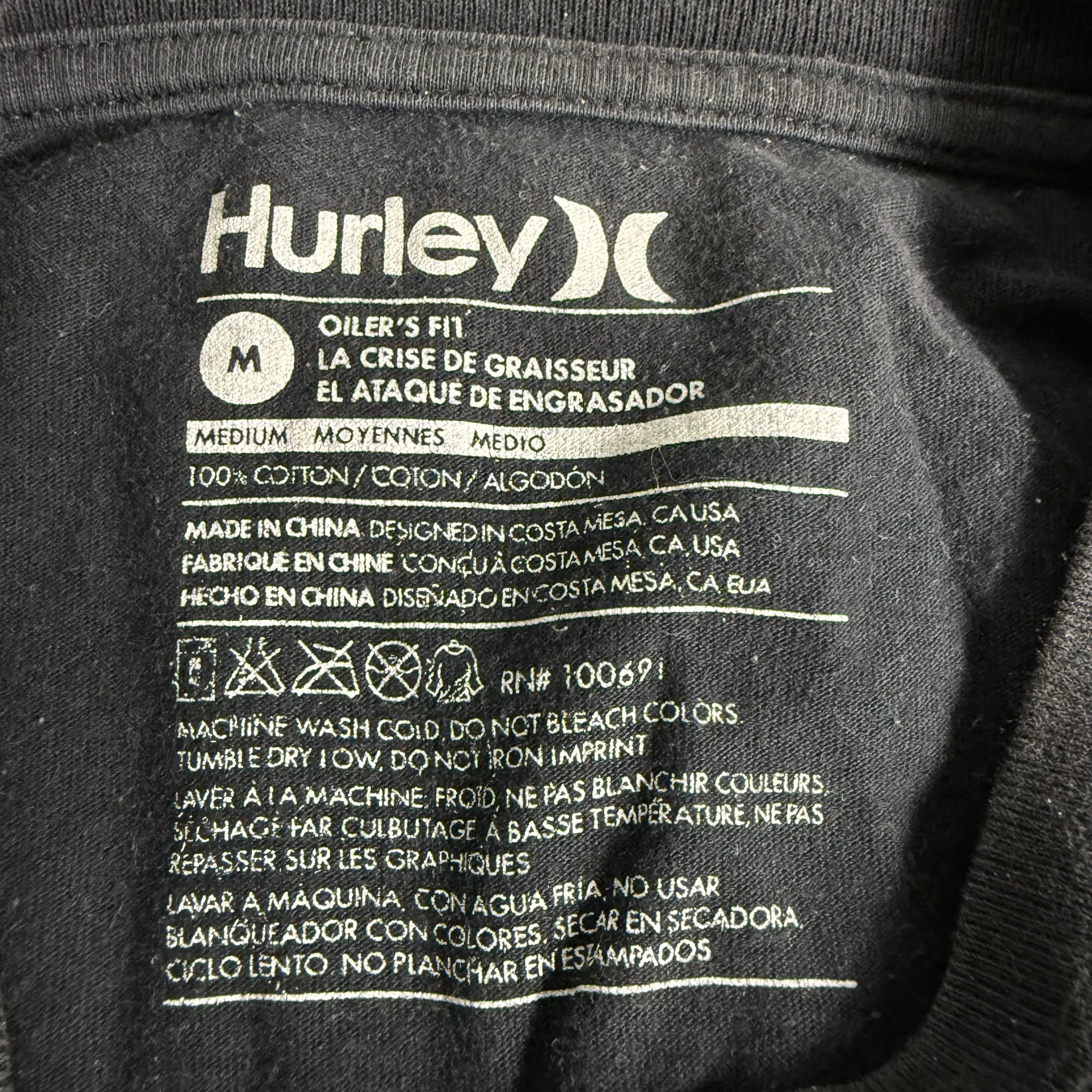 Hurley 🔥RARE🔥Vintage Hurley Skateboard Spellout T-shirt Size US M / EU 48-50 / 2 - 5 Thumbnail