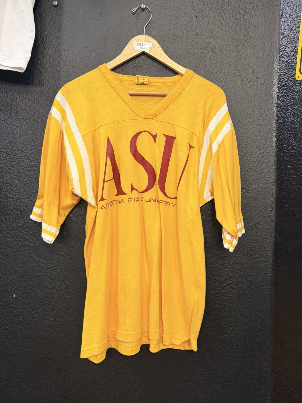 Vintage Vintage ASU V Neck Shirt Size US XL / EU 56 / 4 - 1 Thumbnail