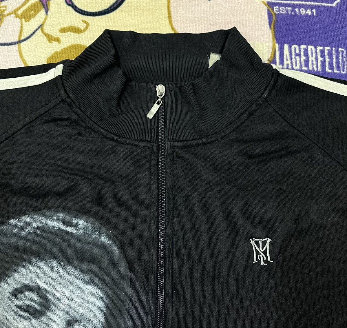 Vintage TONY MONTANA OVP Rare Design Sweater Size US XXL / EU 58 / 5 - 7 Thumbnail