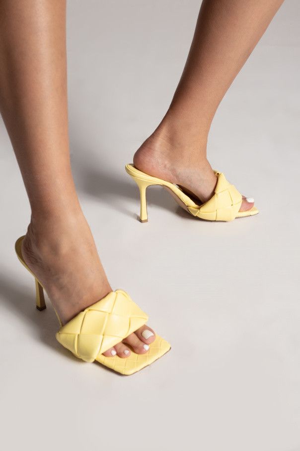 Bottega Veneta o1loc1c0824 608854 Lido Mules in Light Yellow Size US 6.5 / IT 36.5 - 2 Thumbnail