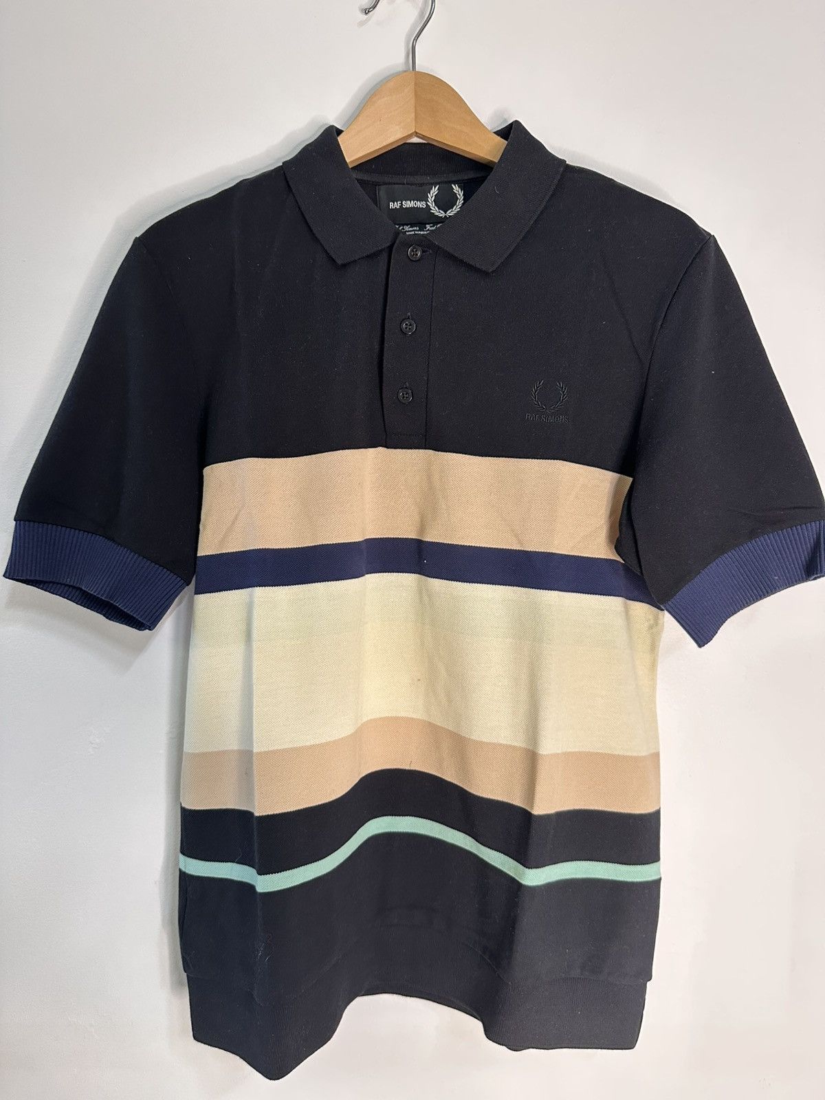 Fred Perry × Raf Simons Rare Fred Perry x Raf Simons Polo - Size 40 Size US M / EU 48-50 / 2 - 1 Thumbnail