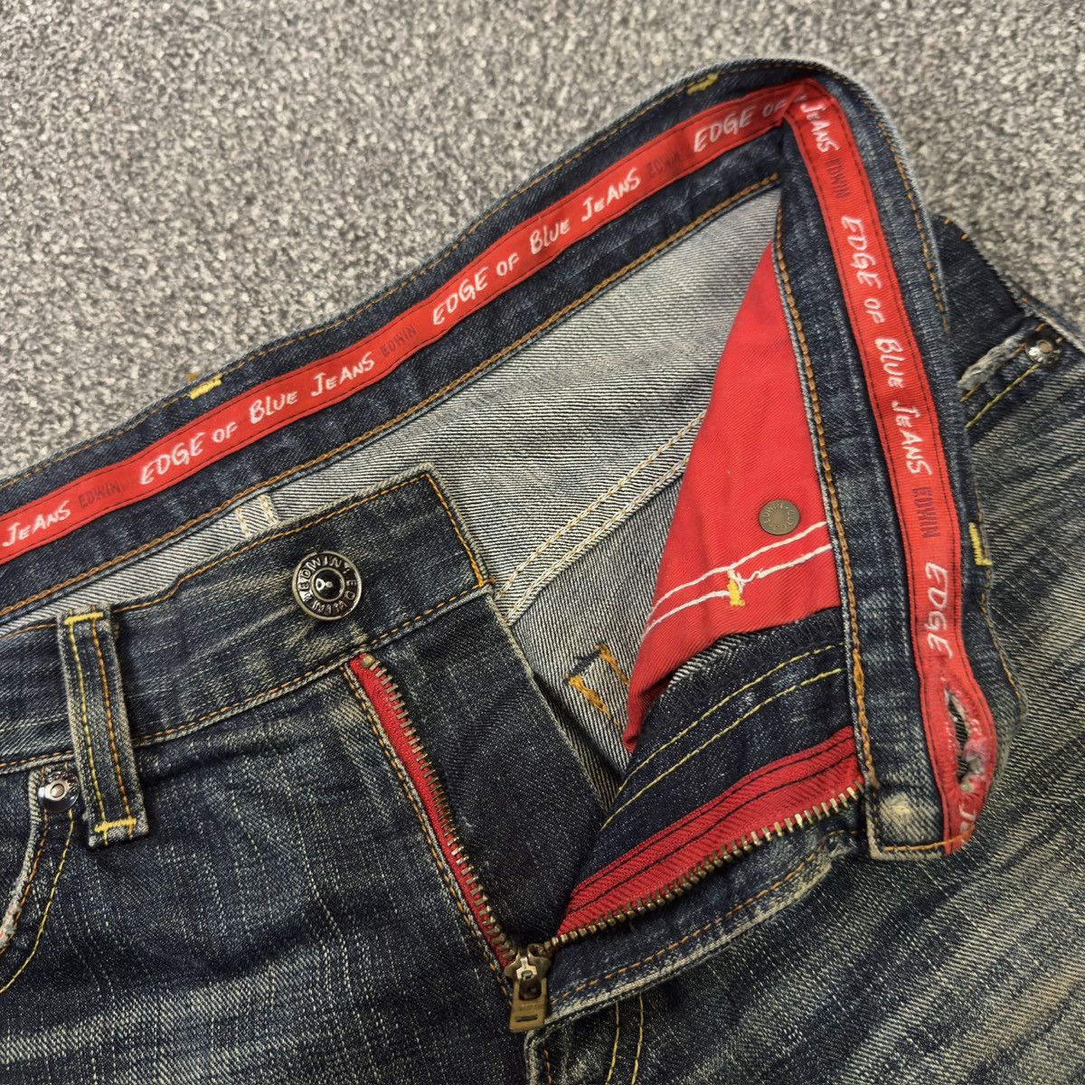 Seditionaries Japanese Avant Garde Edwin 503 Edge of Blue Jeans Size US 31 - 13 Thumbnail