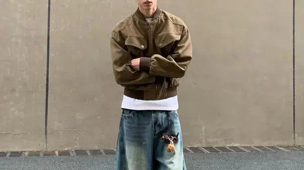 Other Higuchi x Rieko Stylish Brown Bomber Jacket Size US L / EU 52-54 / 3 - 8 Thumbnail