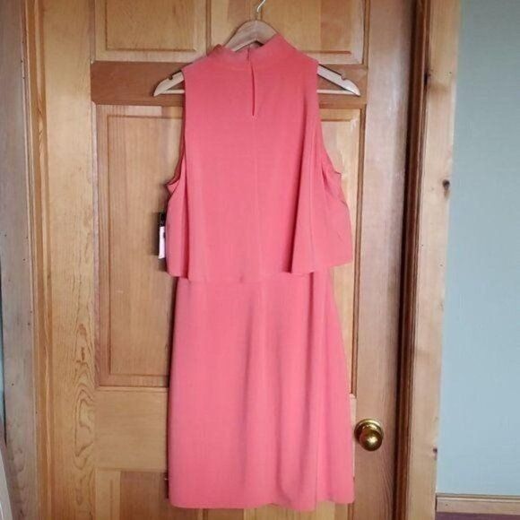 Lauren Ralph Lauren Lauren Ralph Lauren Peachy Orange Sleeveless Sheath Sz. 14 D Size XL / US 12-14 / IT 48-50 - 4 Thumbnail