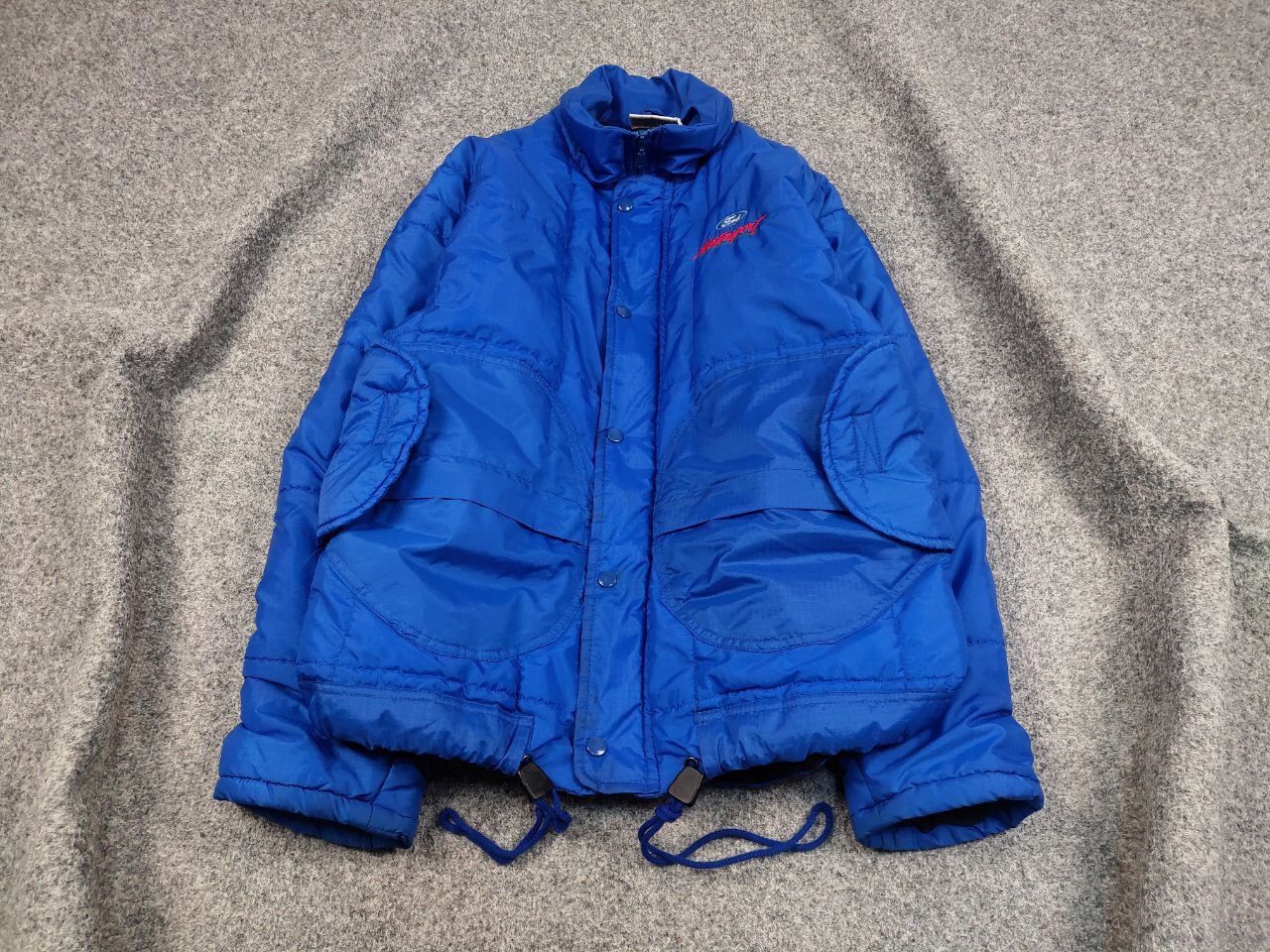 Vintage Vintage 90's Ford Motorsport Racing Winter Blue Nylon Jacket Size US S / EU 44-46 / 1 - 12 Thumbnail