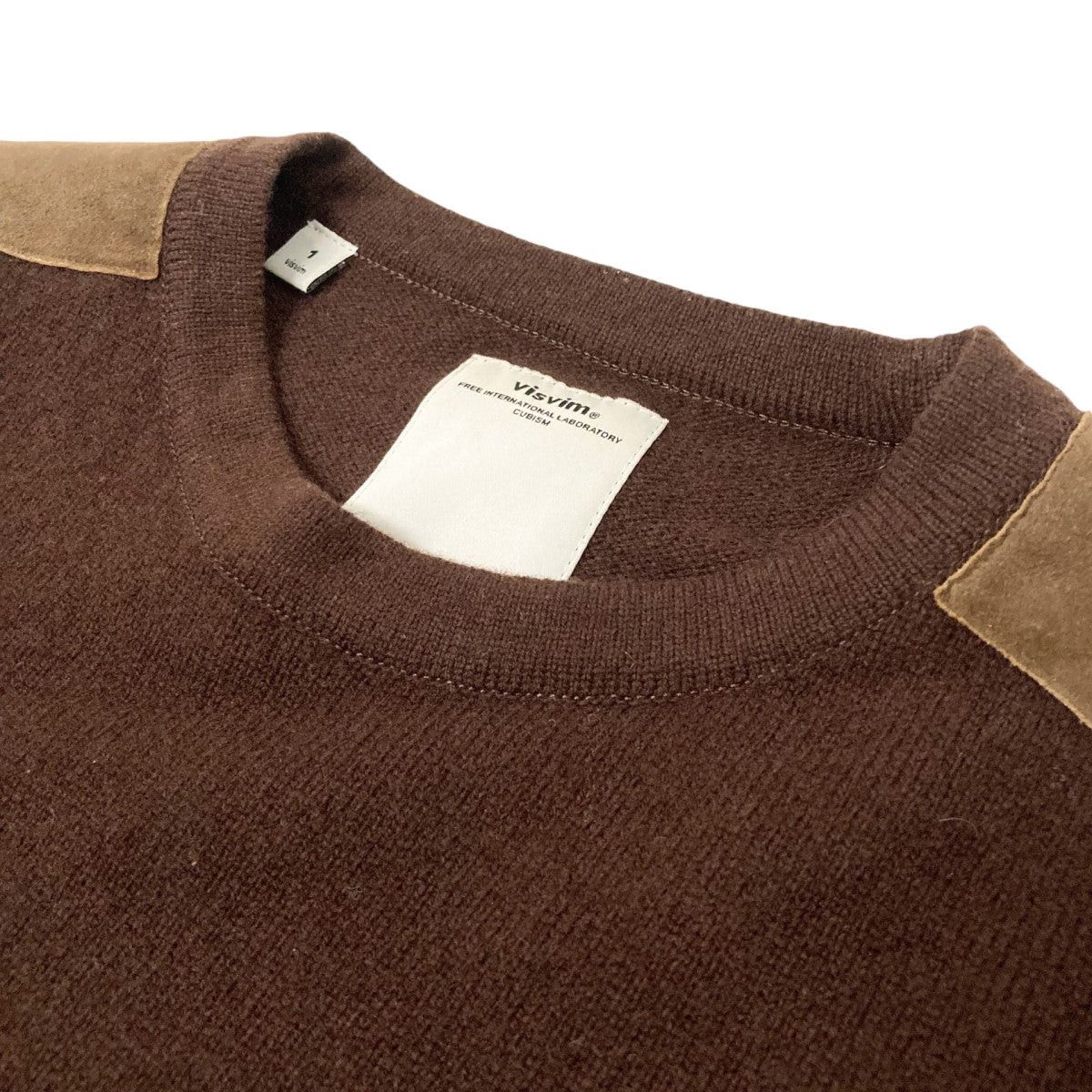 Visvim visvim 13awuk leather switching sweater 0113405012001 Size US S / EU 44-46 / 1 - 3 Thumbnail