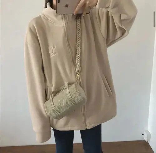 Japanese Brand Women Korean Fashion Y2K Style Casual Sweatshirts Thick Size ONE SIZE - 4 Thumbnail