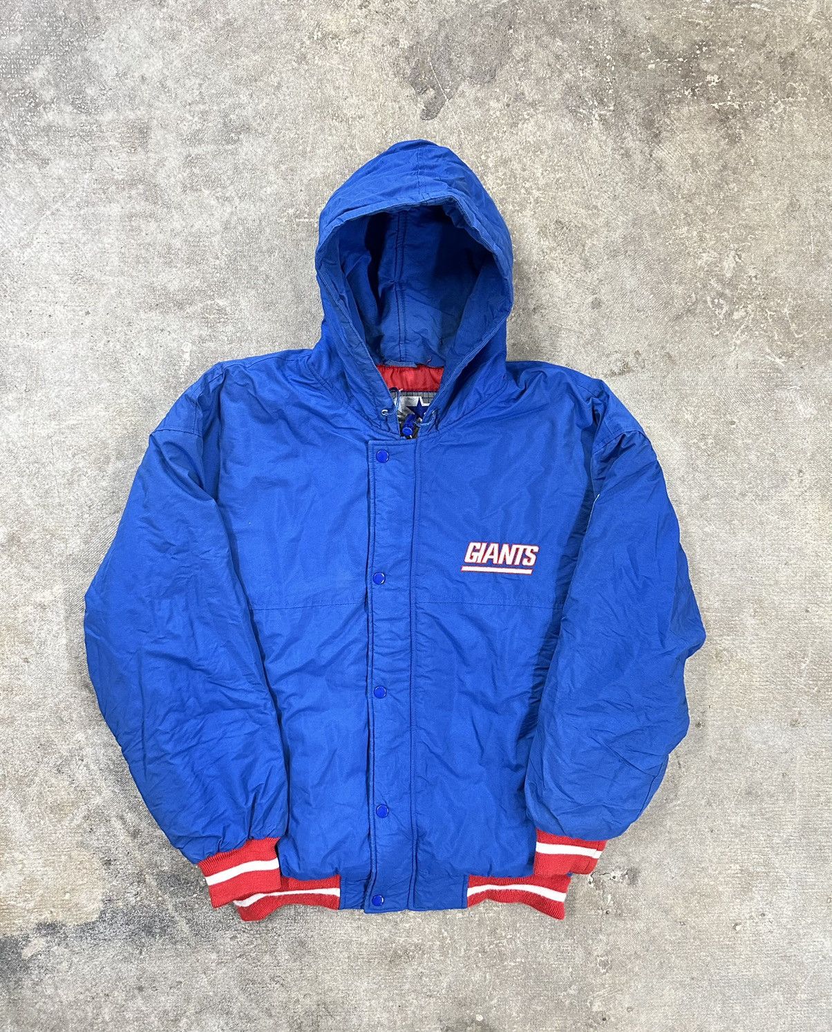 Vintage Vintage 90s Starter New York Giants Puffer Jacket NFL Size US M / EU 48-50 / 2 - 1 Thumbnail
