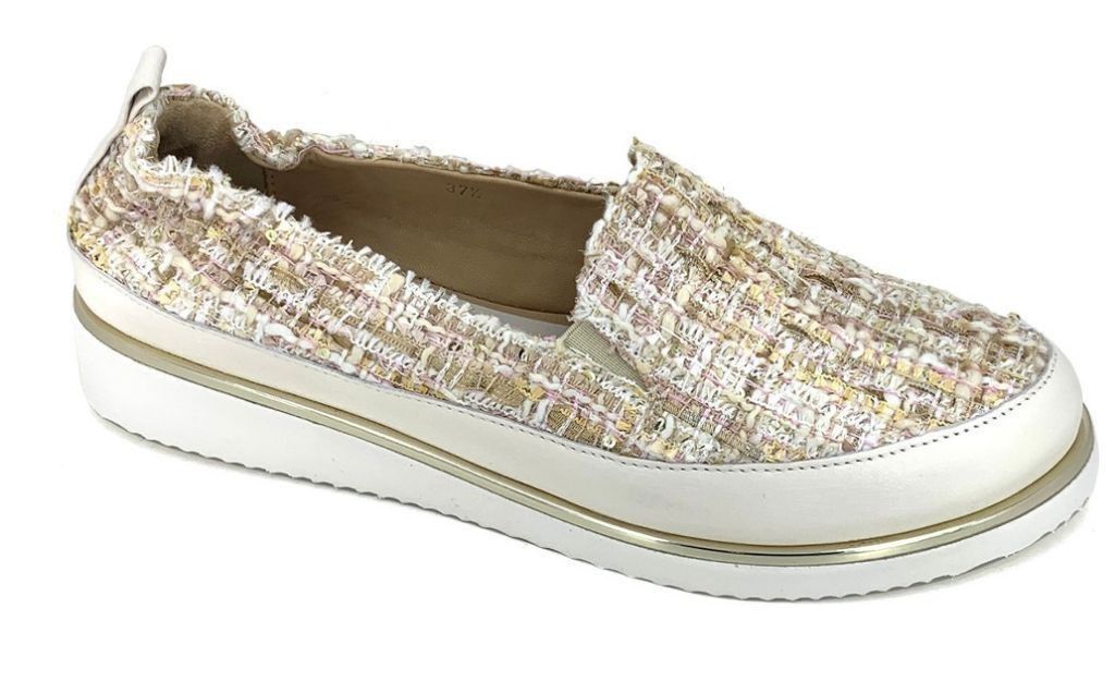 Ron White Ron White Sha-Nell Slip On Shoes in Champagne Size 39 Size US 8.5 / IT 38.5 - 1 Thumbnail