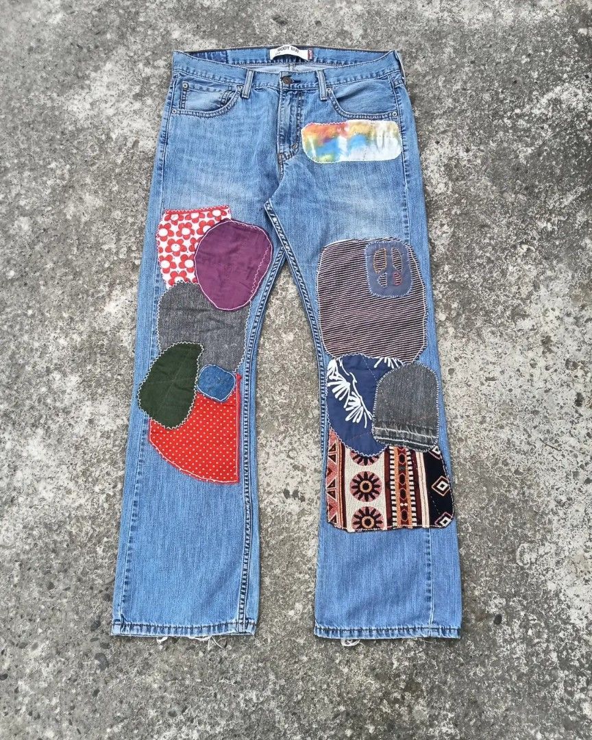 Levi's reworker denim distressed hippie style Size US 33 - 1 Thumbnail