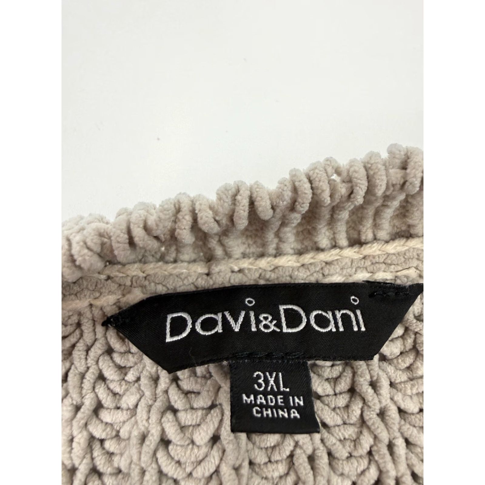 Vintage Davi & Dani Sweater Womens 3XL Gray Chunky Knit Short Sleeve Oversized Pullover Size XXL / US 16-18 / IT 52-54 - 3 Thumbnail