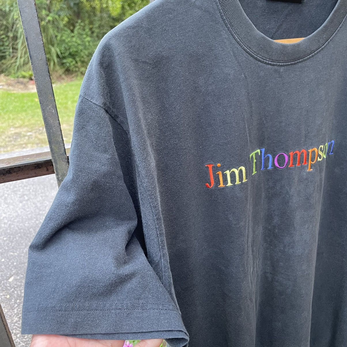 Designer × Jim Thompson × Vintage 🔥🔥Vintage Jim Thompson Embroidered Multicolour Spellout Tee Size US L / EU 52-54 / 3 - 5 Thumbnail
