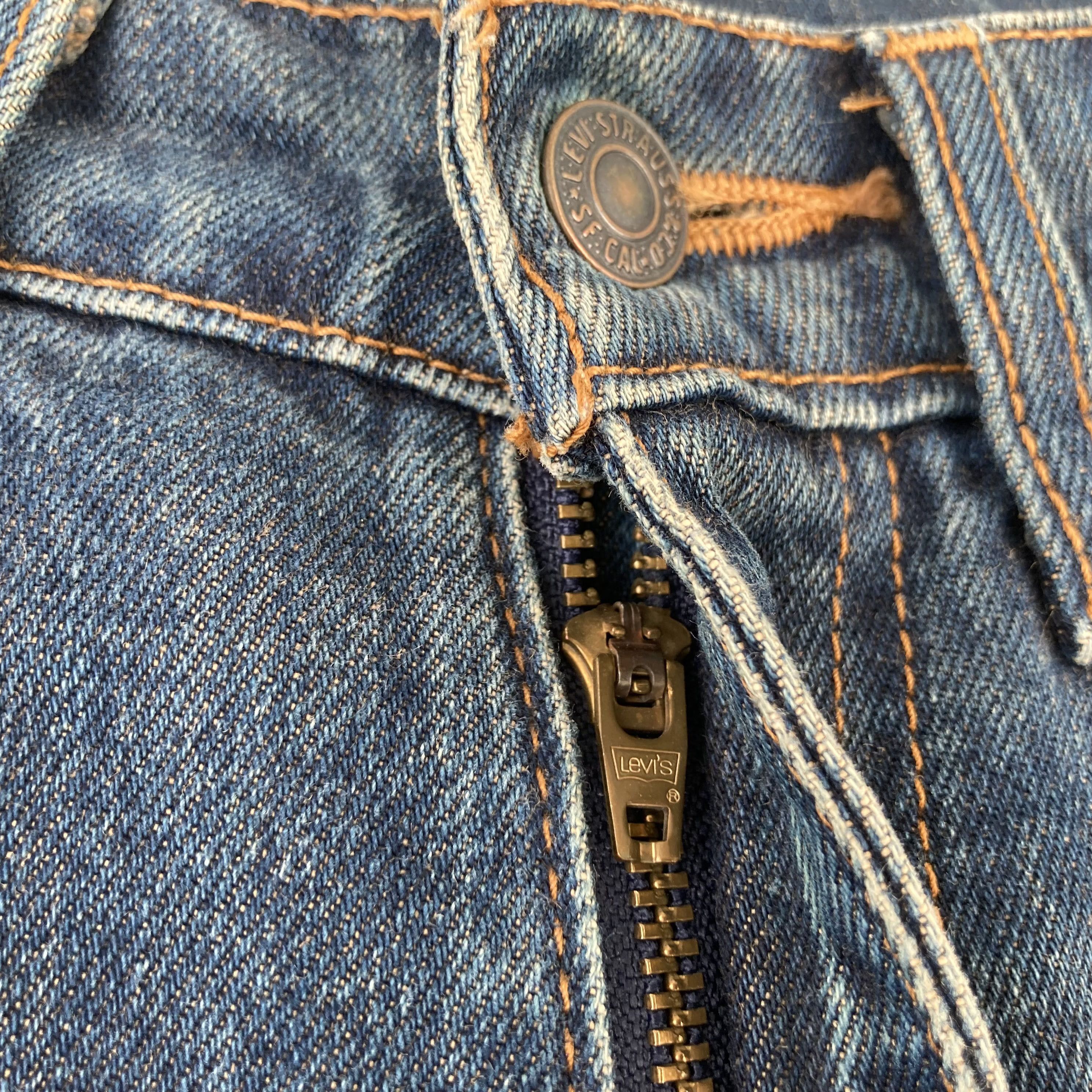 Levi's × Vintage Vtg Levis 857 Orange Tab Flared Denim Bootcut Jeans Size US 26 / EU 42 - 6 Thumbnail