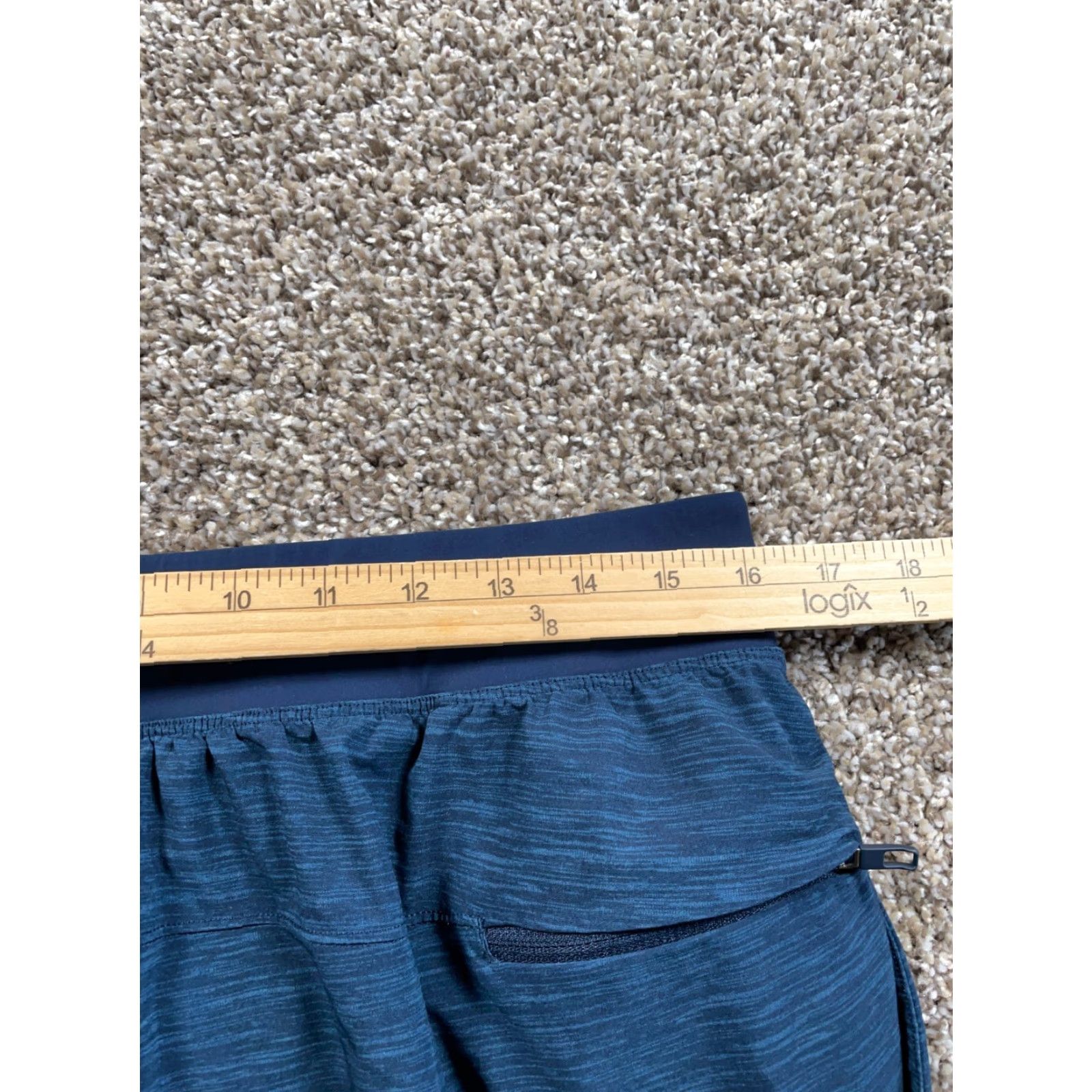 Lululemon VINTAGE Lululemon T.H.E. Short Lined Men's Large Blue 9" Inseam Drawstring Pockets LM7AS Size US 32 / EU 48 - 5 Thumbnail
