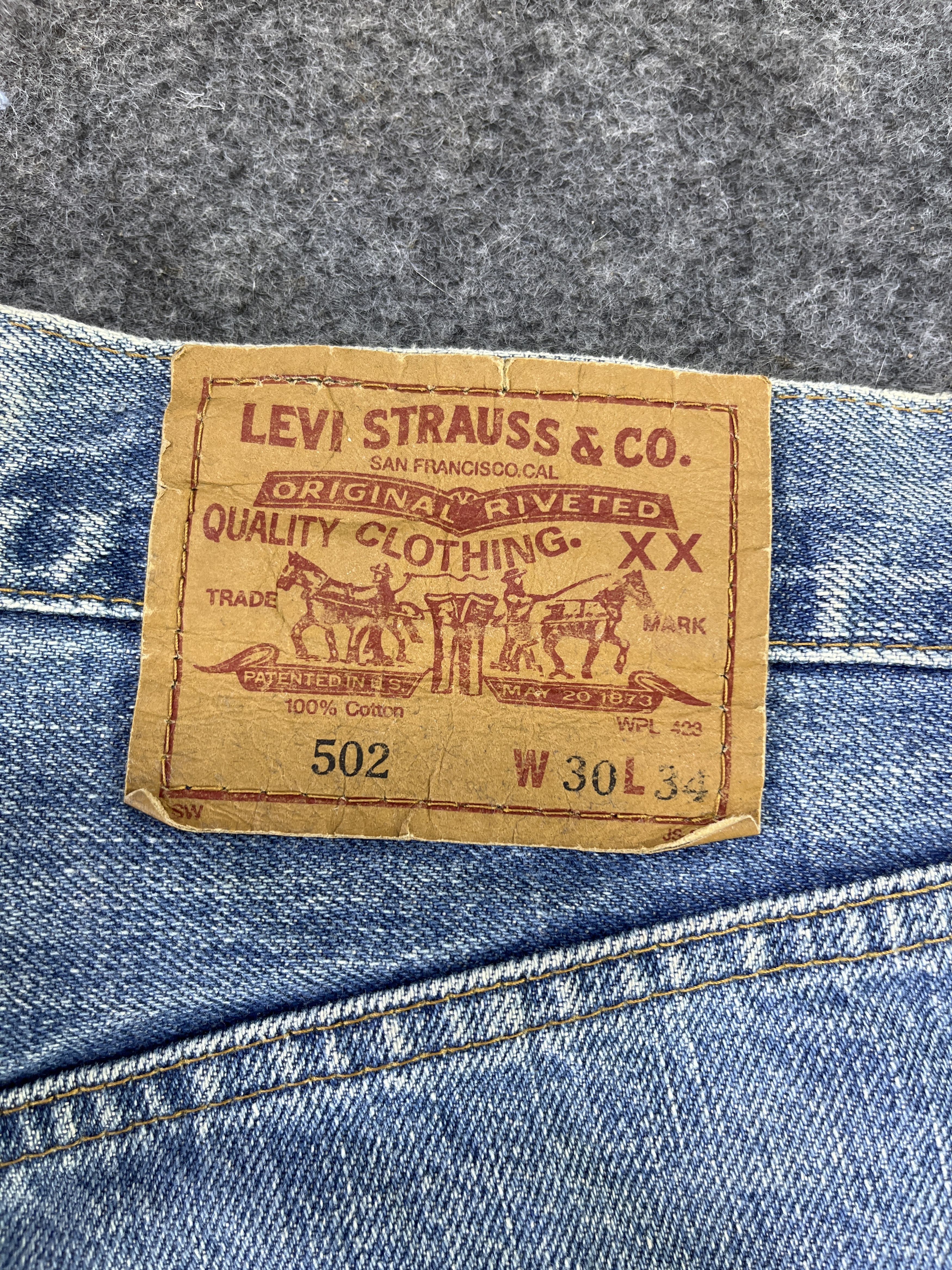 Levi's 90’s Vintage Levis 502 Selvedge Jeans - J915 Size US 29 - 5 Thumbnail