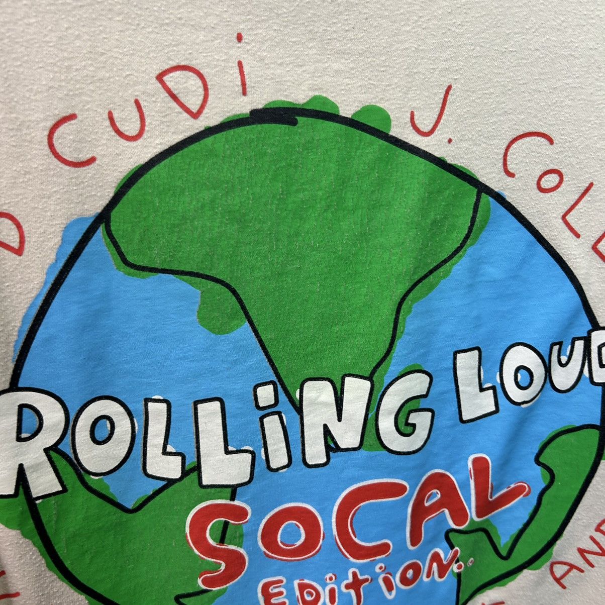 Other Designer Kid Cudi Rolling Loud merch big logo tee size L Size US L / EU 52-54 / 3 - 3 Thumbnail
