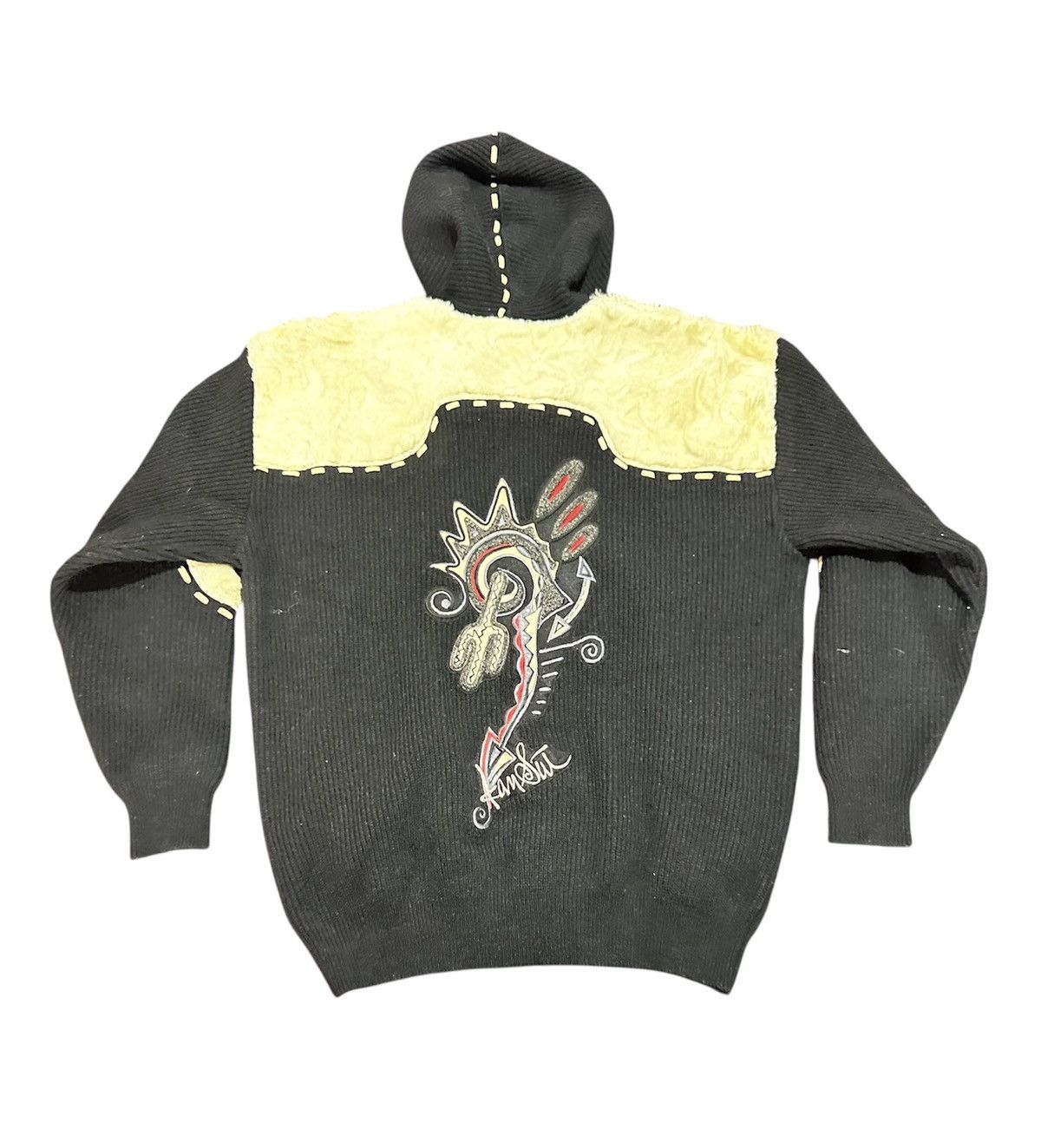 Kansai Yamamoto Kansai 02 wool sweater knitwear zipper hoodie Size US M / EU 48-50 / 2 - 2 Thumbnail