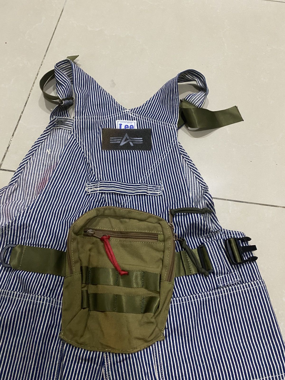 Lee Lee X Alpha Industries Super Rare Collection Overalls Size US 36 / EU 52 - 8 Thumbnail