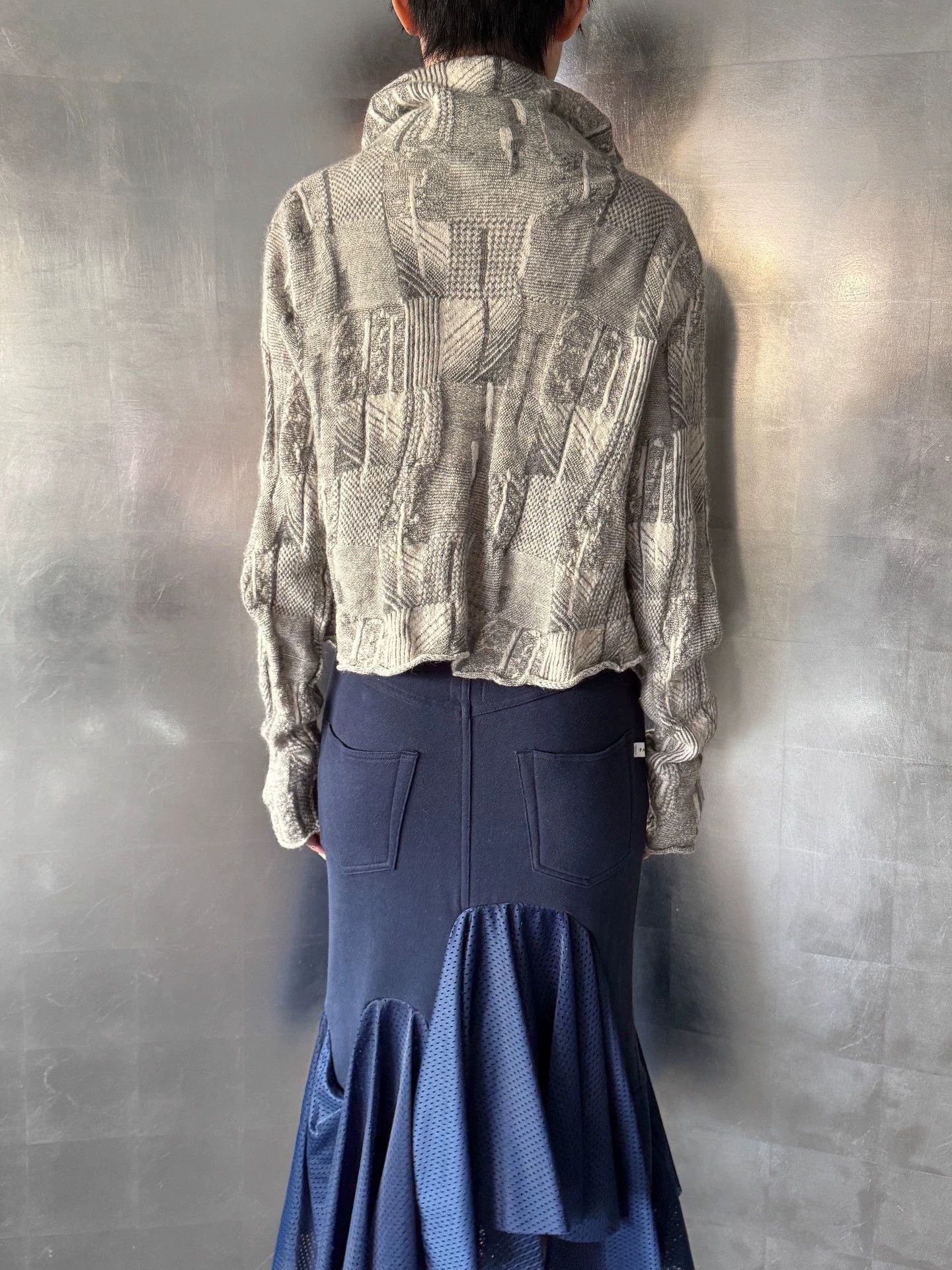 Other French Irregular Pattern Knit Cardigan Vintage M Size M / US 6-8 / IT 42-44 - 2 Thumbnail