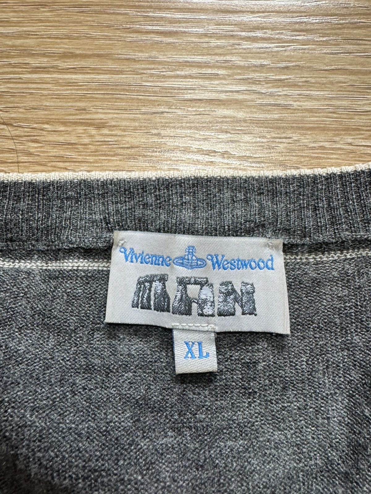 Japanese Brand Striped Orb Wool Knit Sweater Size US L / EU 52-54 / 3 - 5 Thumbnail