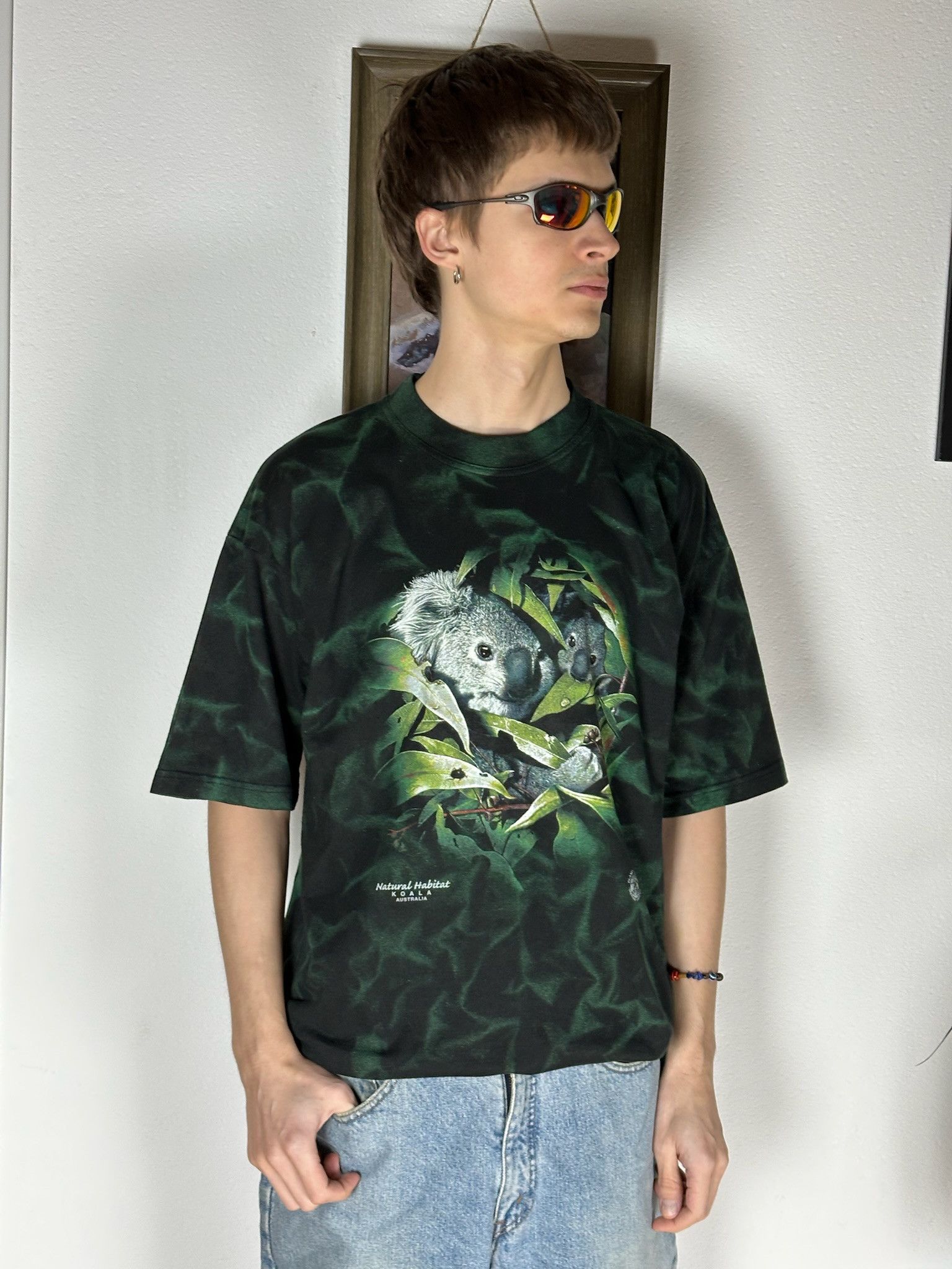 Habitat Vintage habitat nature koala in weed planet earth aop tee Size US L / EU 52-54 / 3 - 8 Thumbnail