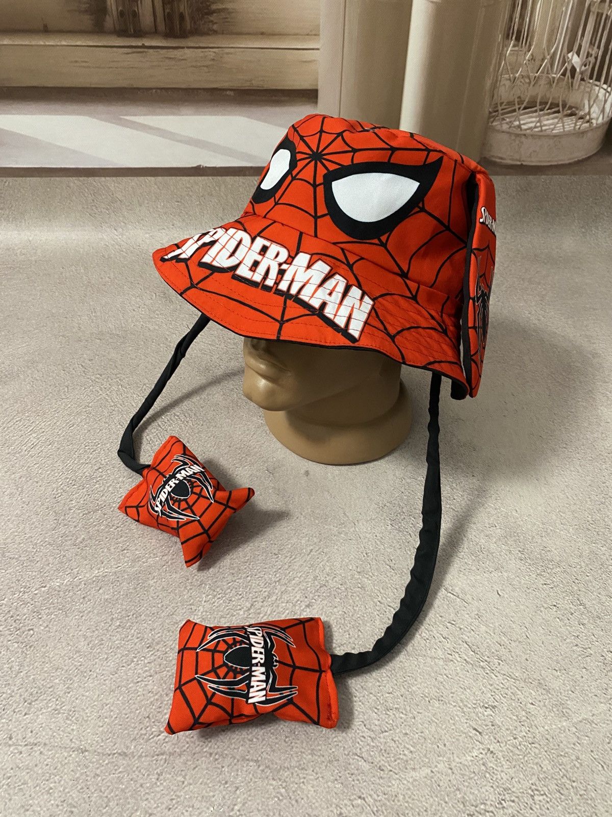 Japanese Brand × Vintage Spider Man Futuristic y2k Panama Hat Size ONE SIZE - 1 Thumbnail